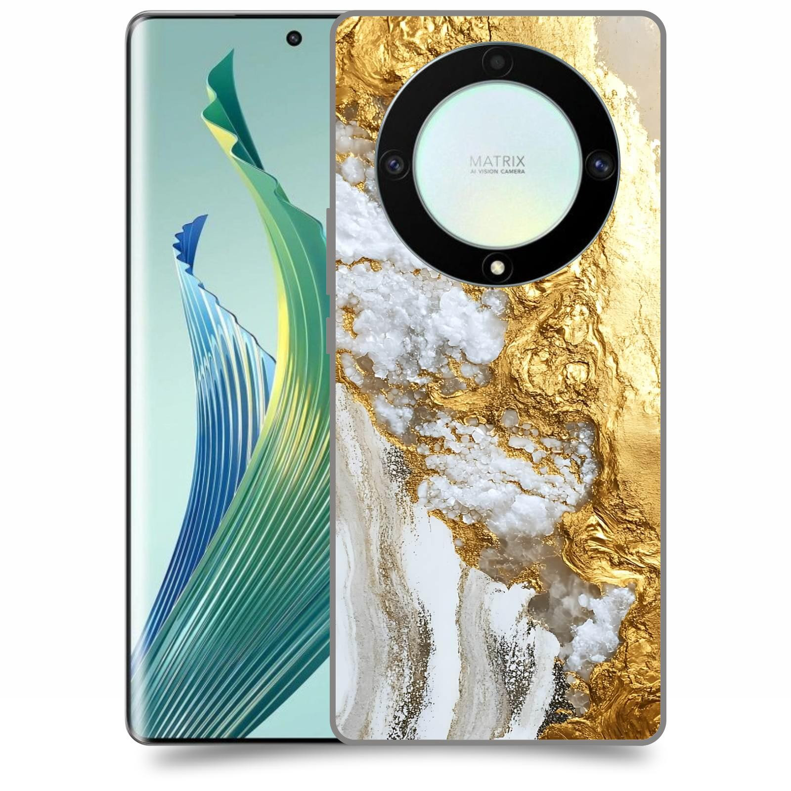 ACOVER Kryt na mobil Honor Magic 5 Lite 5G - Liquid Gold V