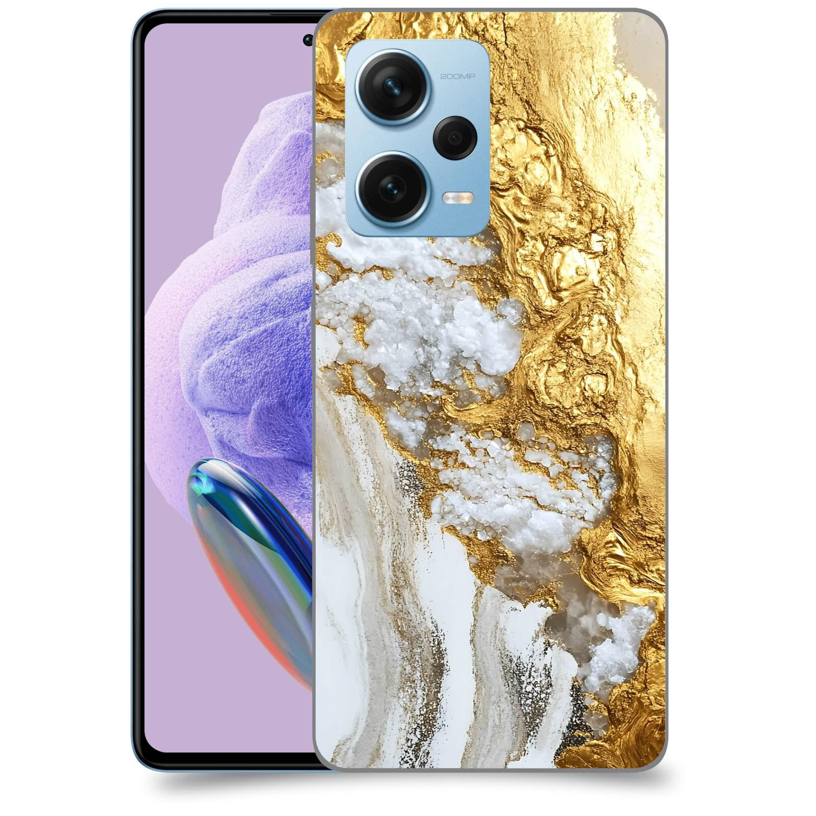 ACOVER Kryt na mobil Xiaomi Redmi Note 12 Pro+ 5G - Liquid Gold V