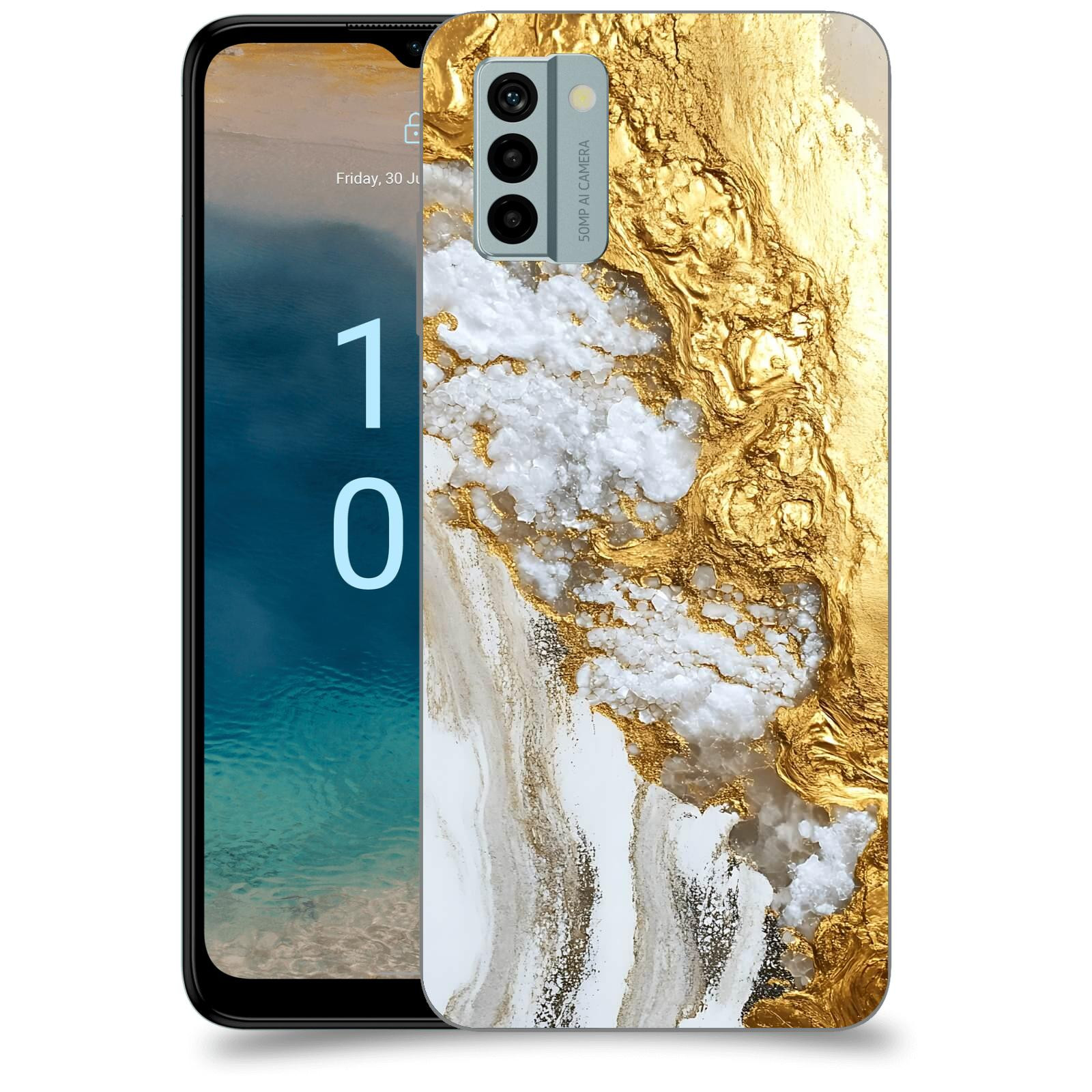 ACOVER Kryt na mobil Nokia G22 - Liquid Gold V