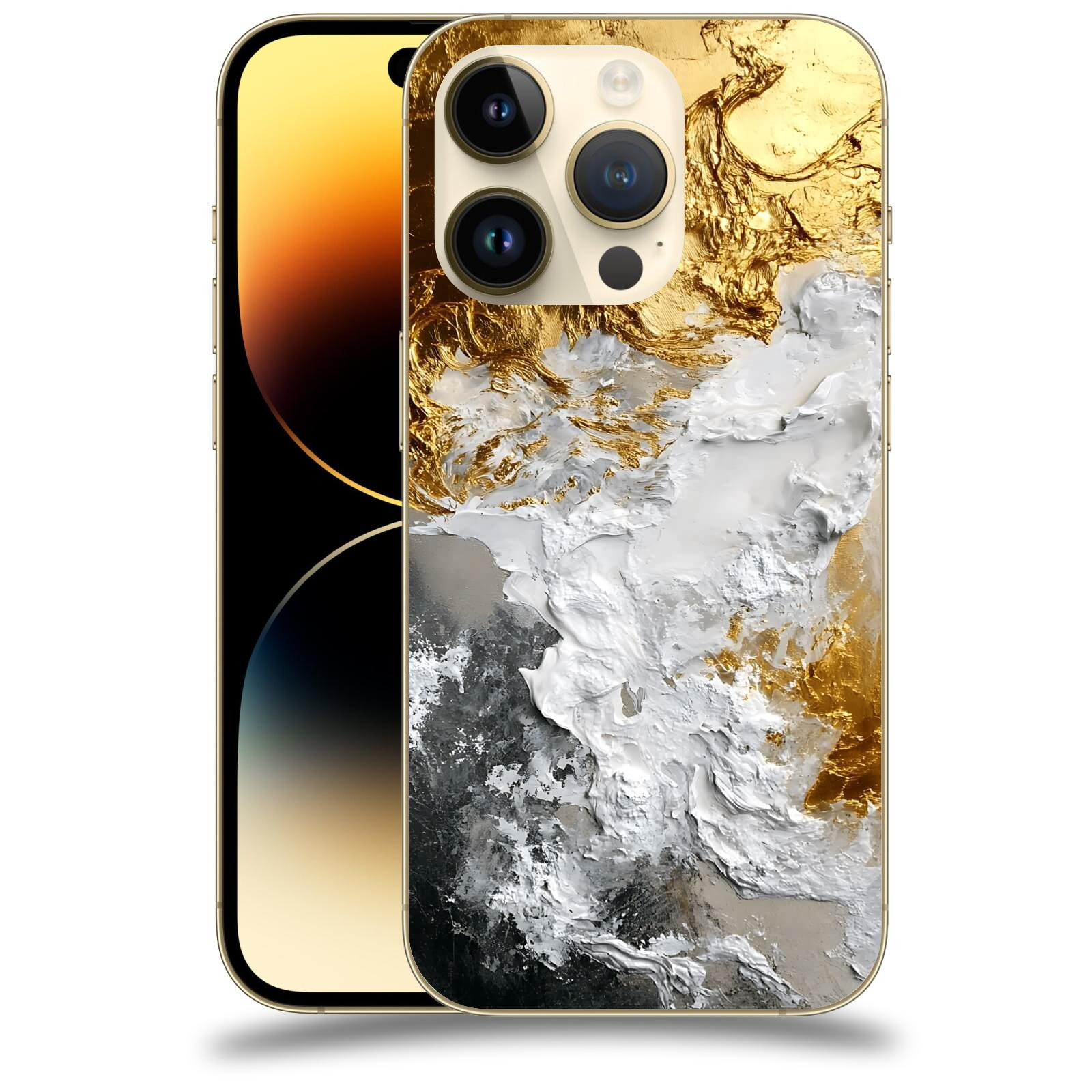 ACOVER Kryt na mobil Apple iPhone 14 Pro - Liquid Gold VI