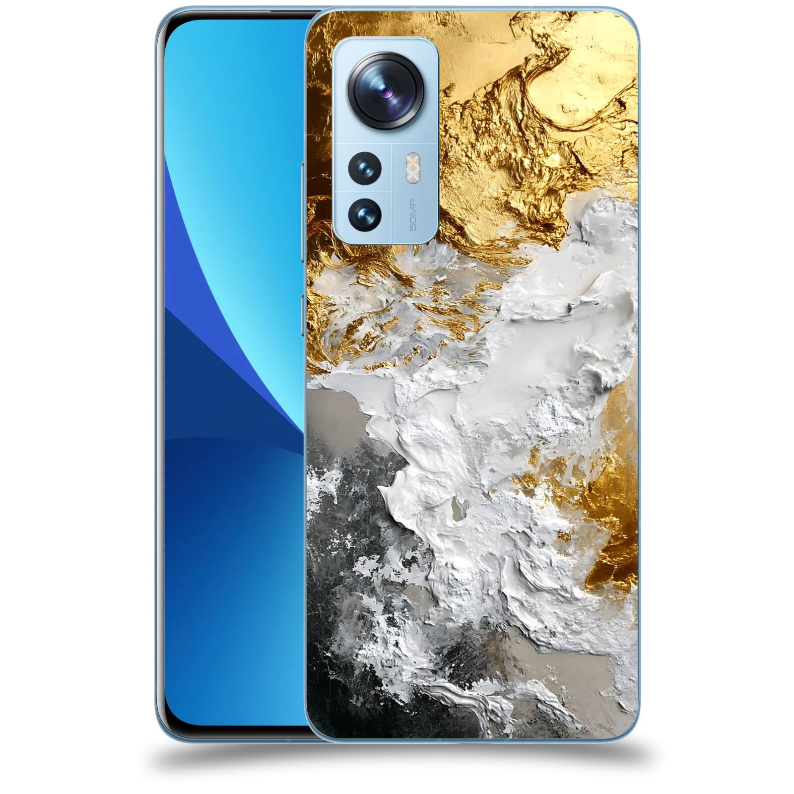 ACOVER Kryt na mobil Xiaomi 12X - Liquid Gold VI