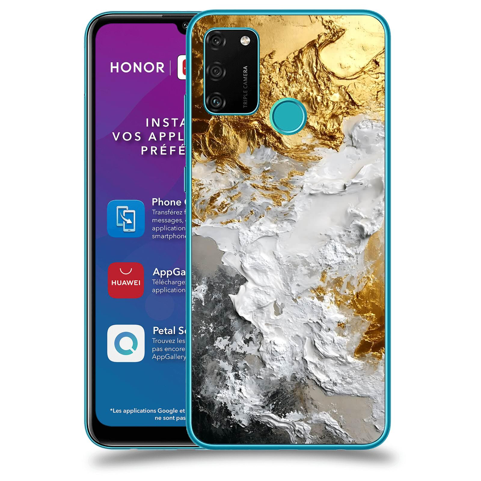 ACOVER Kryt na mobil Honor 9A - Liquid Gold VI