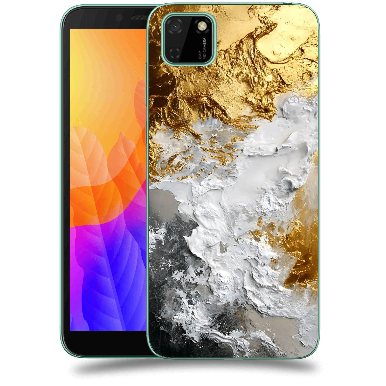 ACOVER Kryt na mobil Huawei Y5P - Liquid Gold VI