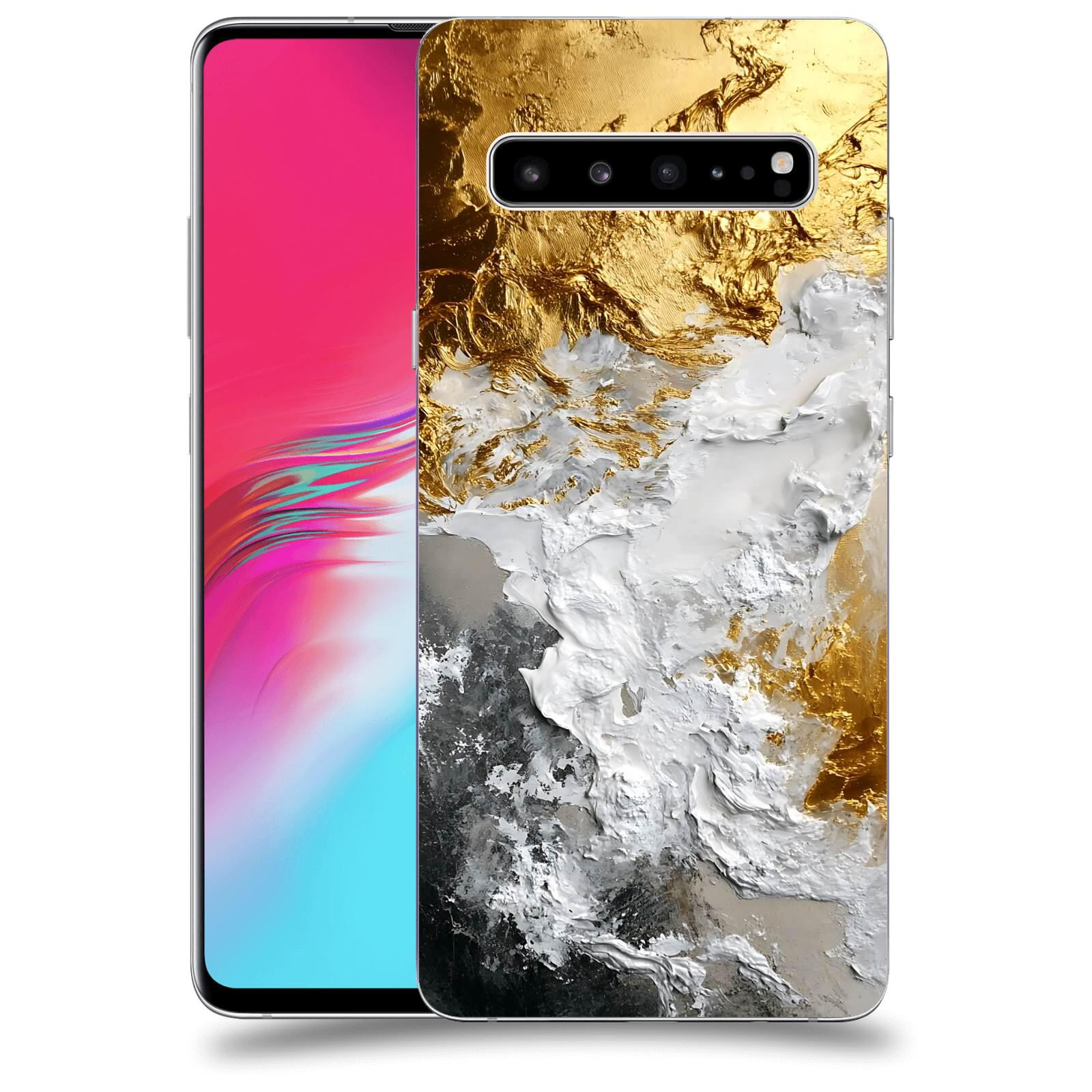 ACOVER Kryt na mobil Samsung Galaxy S10 G973 - Liquid Gold VI