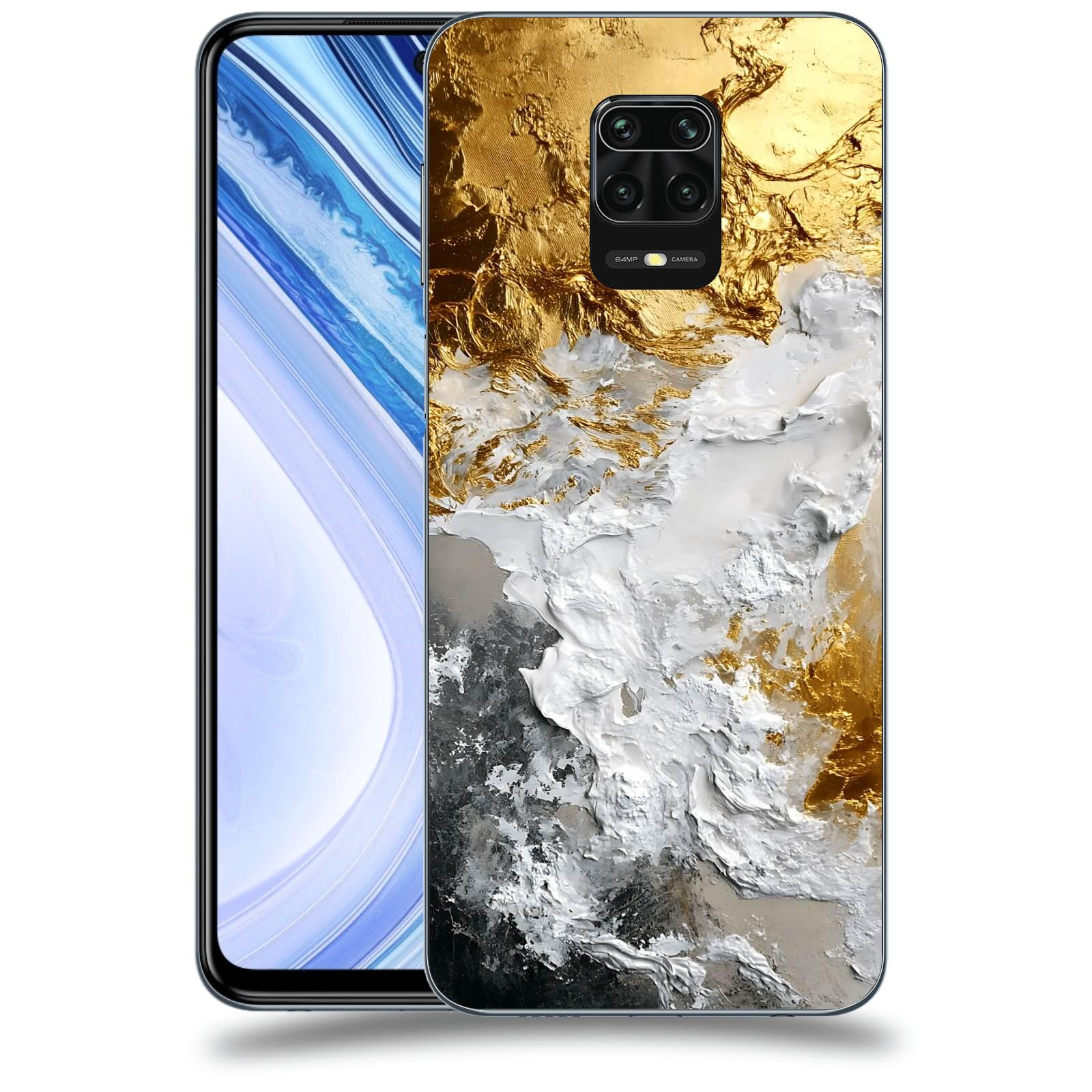 ACOVER Kryt na mobil Xiaomi Redmi Note 9 Pro - Liquid Gold VI