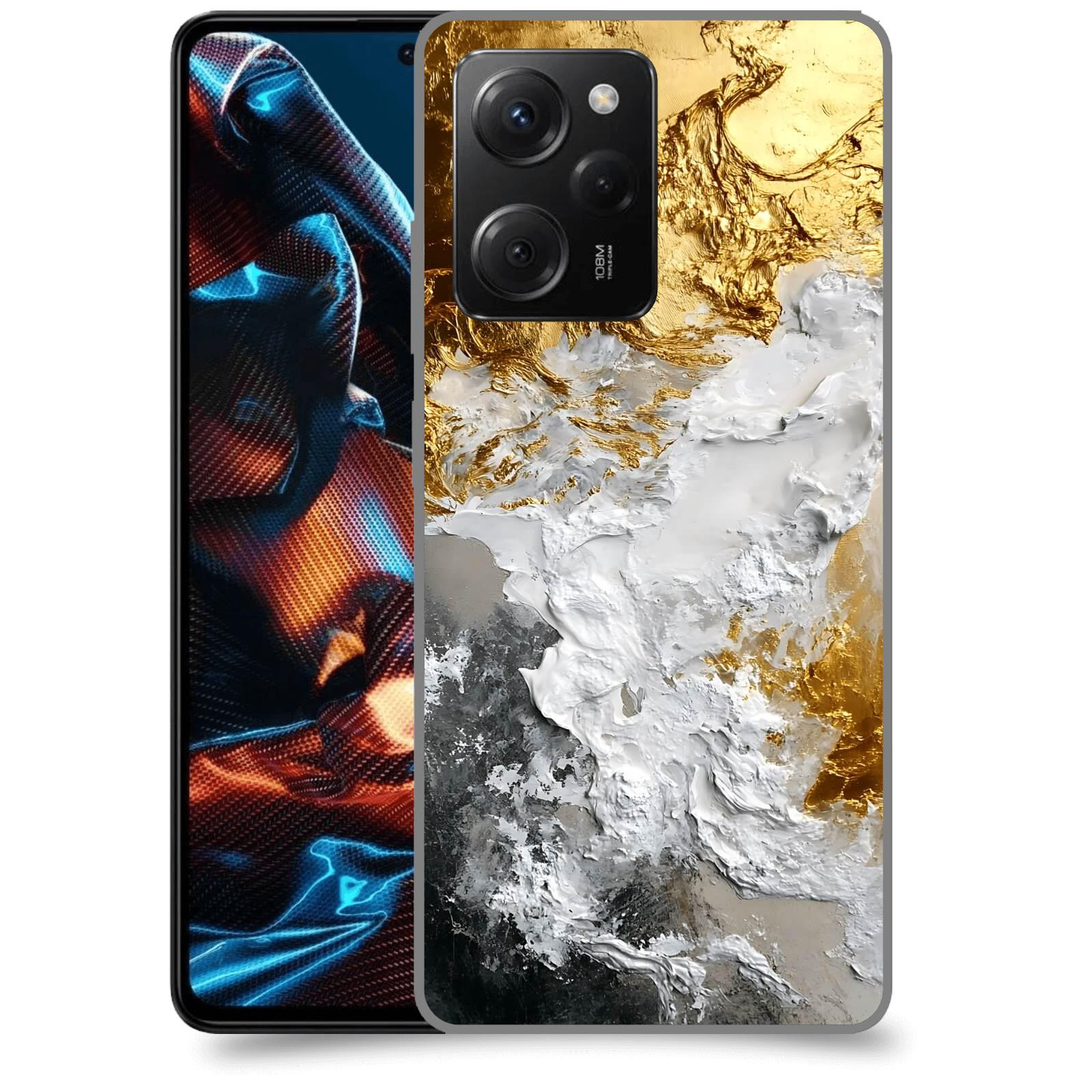 ACOVER Kryt na mobil Xiaomi Poco X5 Pro - Liquid Gold VI