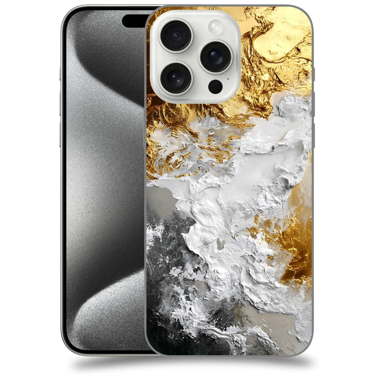ACOVER Kryt na mobil Apple iPhone 15 pro max - Liquid Gold VI