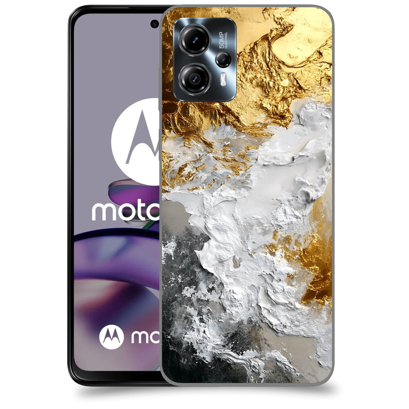 ACOVER Kryt na mobil Motorola Moto G13 - Liquid Gold VI