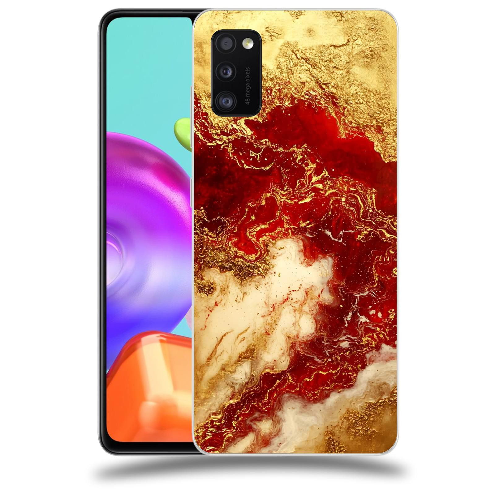 ACOVER Kryt na mobil Samsung Galaxy A41 A415F - Golden Blood I