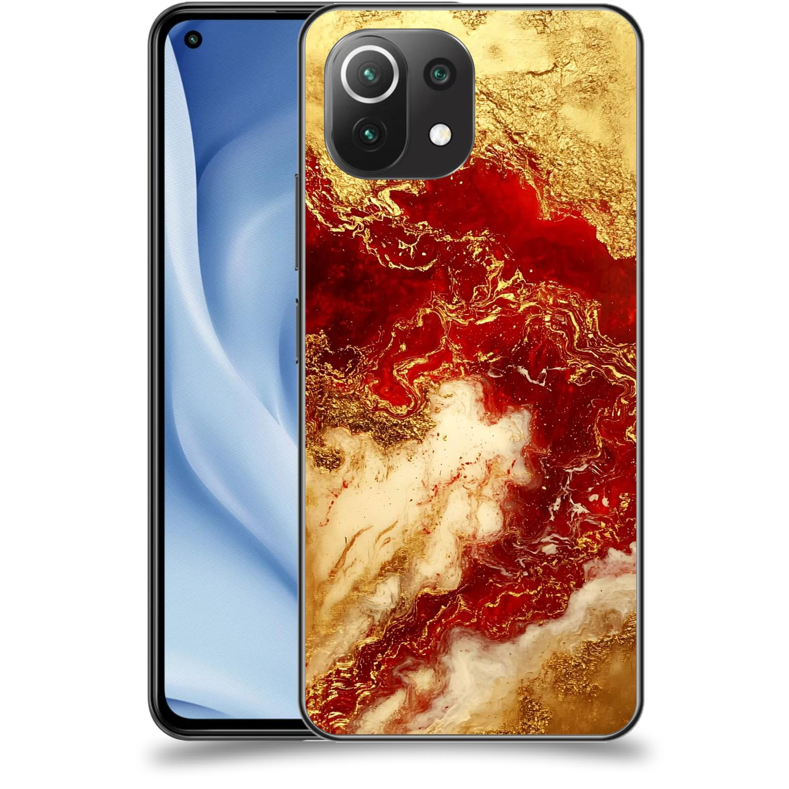 ACOVER Kryt na mobil Xiaomi Mi 11 Lite - Golden Blood I