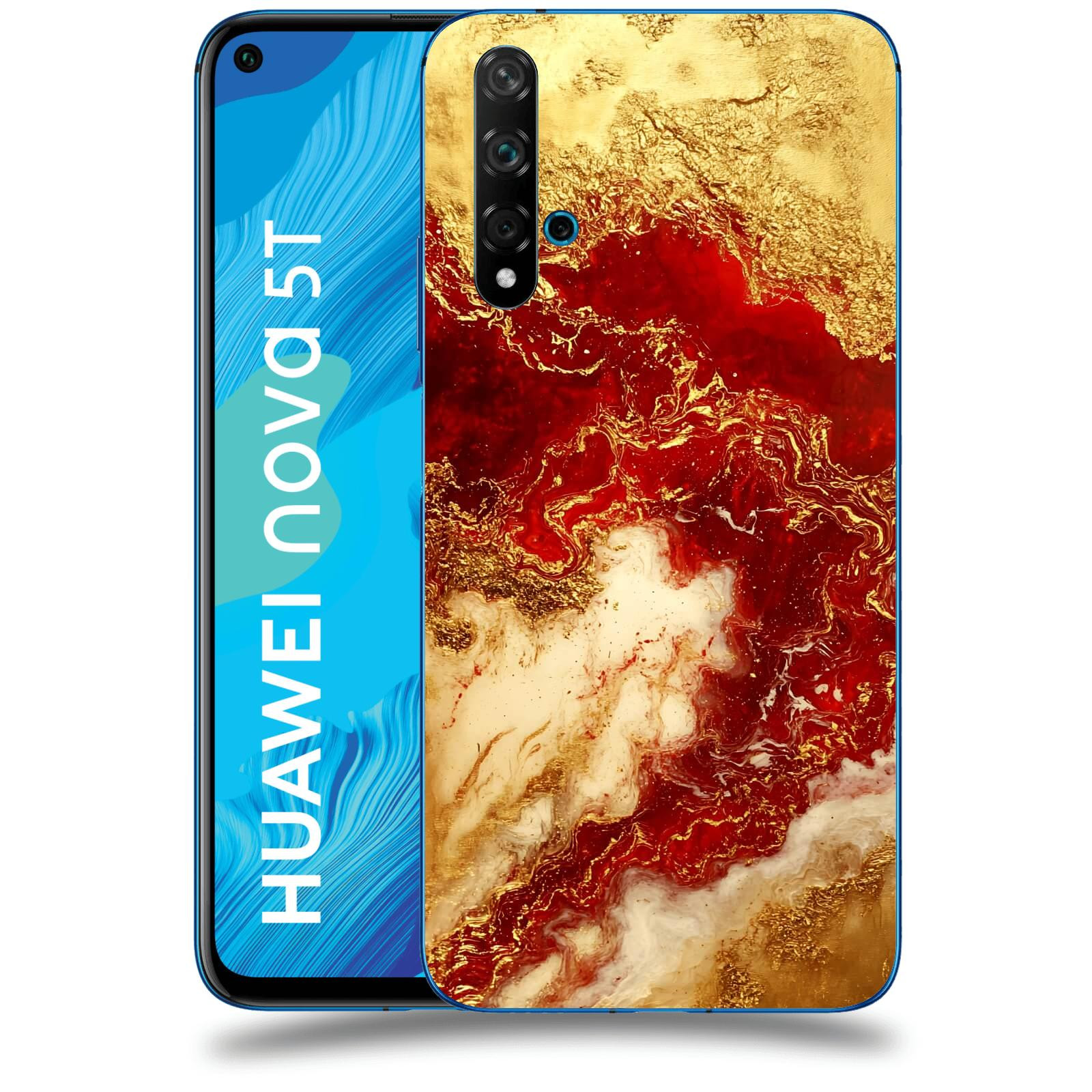 ACOVER Kryt na mobil Huawei Nova 5T - Golden Blood I