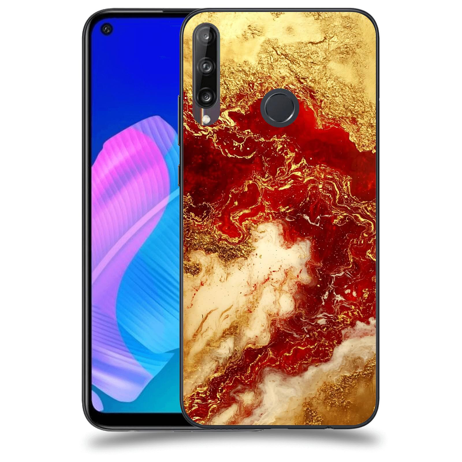 ACOVER Kryt na mobil Huawei P40 Lite E - Golden Blood I
