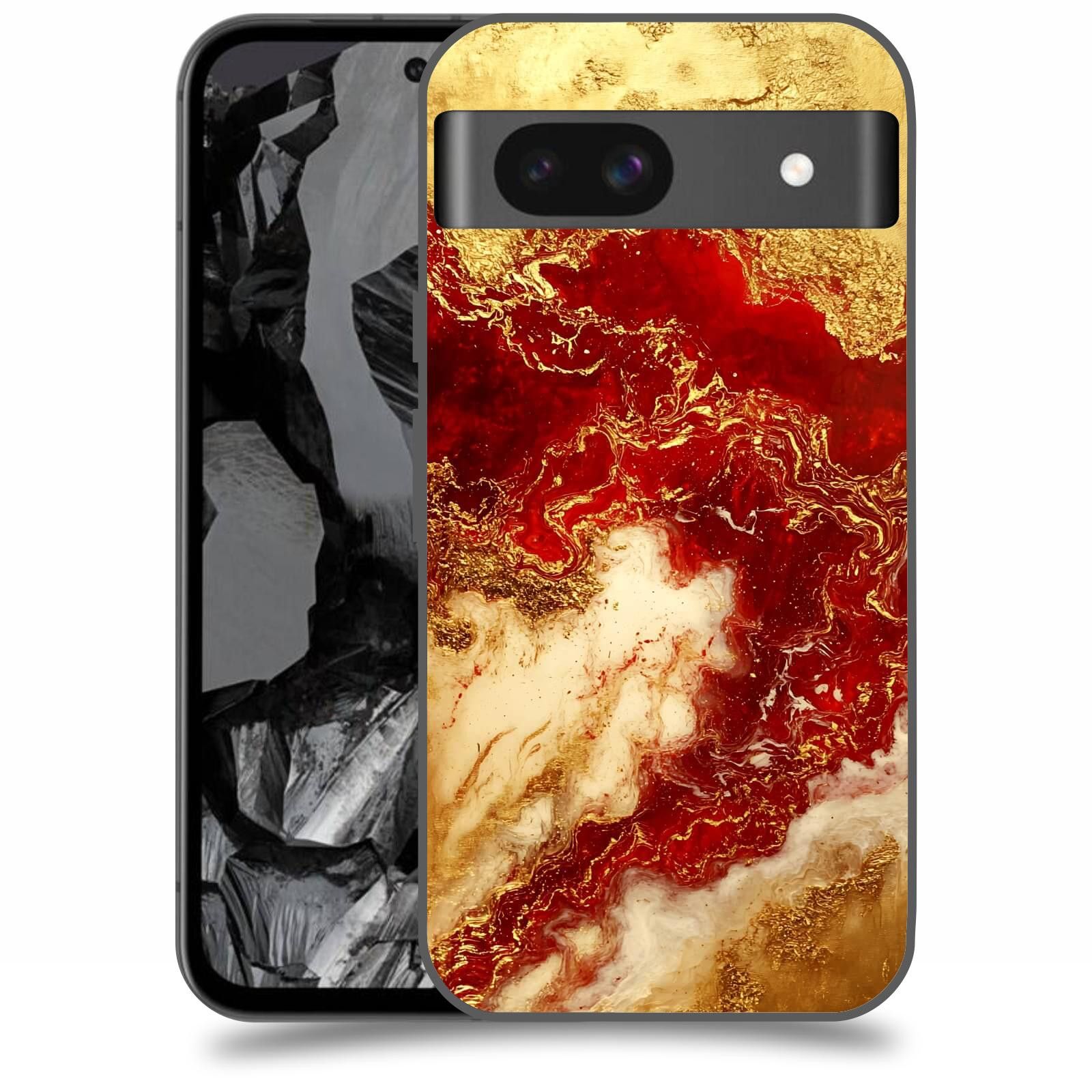 ACOVER Kryt na mobil Google Pixel 8A - Golden Blood I