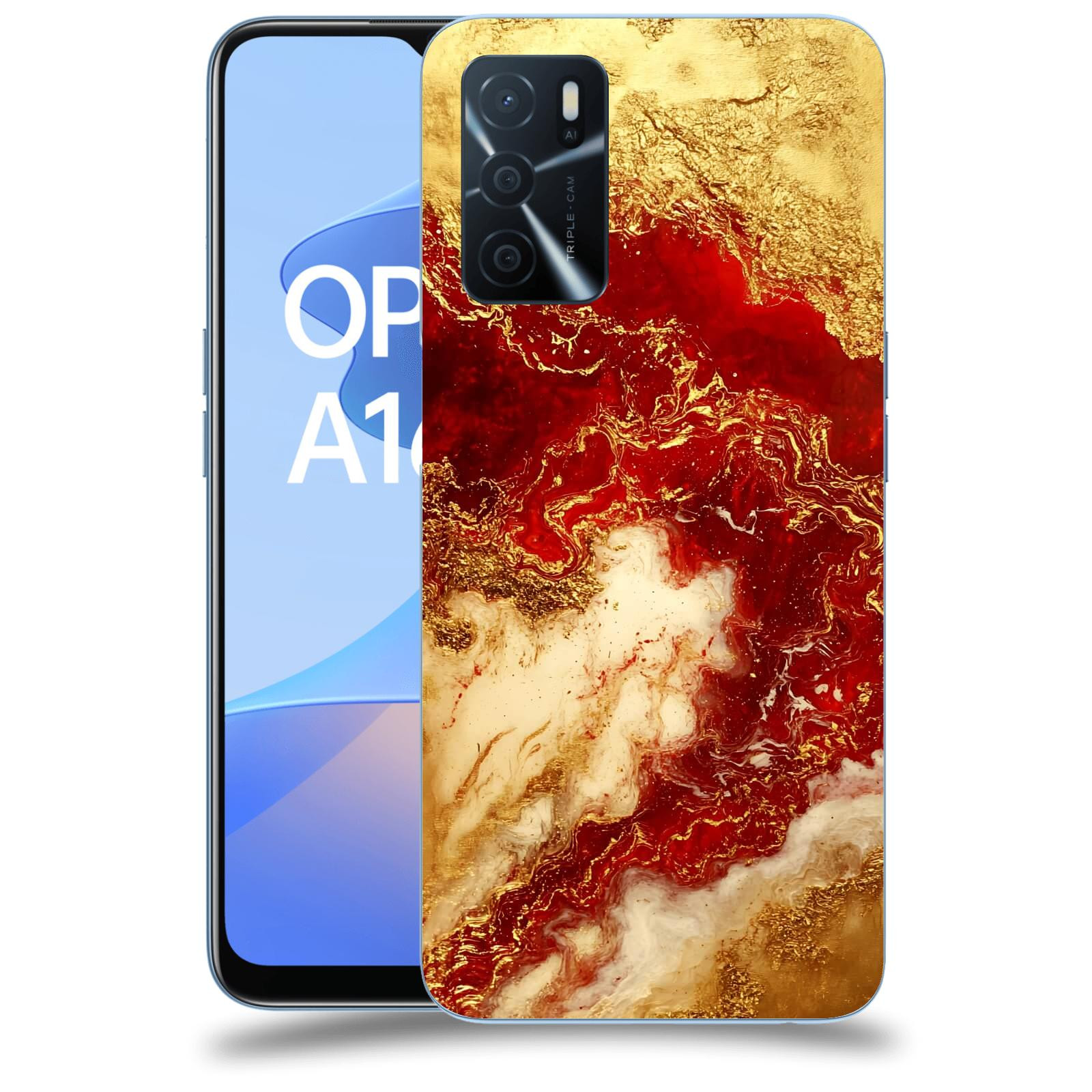 ACOVER Kryt na mobil OPPO A16s - Golden Blood I