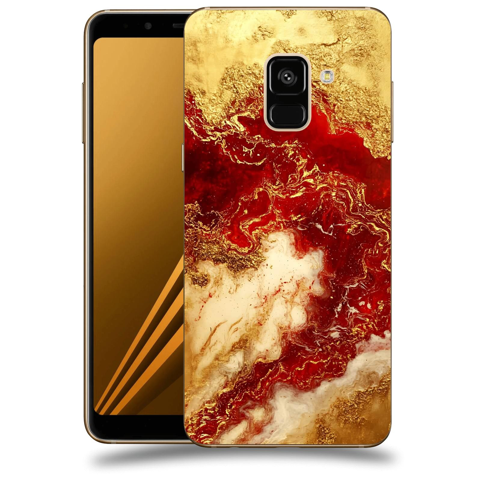 ACOVER Kryt na mobil Samsung Galaxy A8 2018 A530F - Golden Blood I