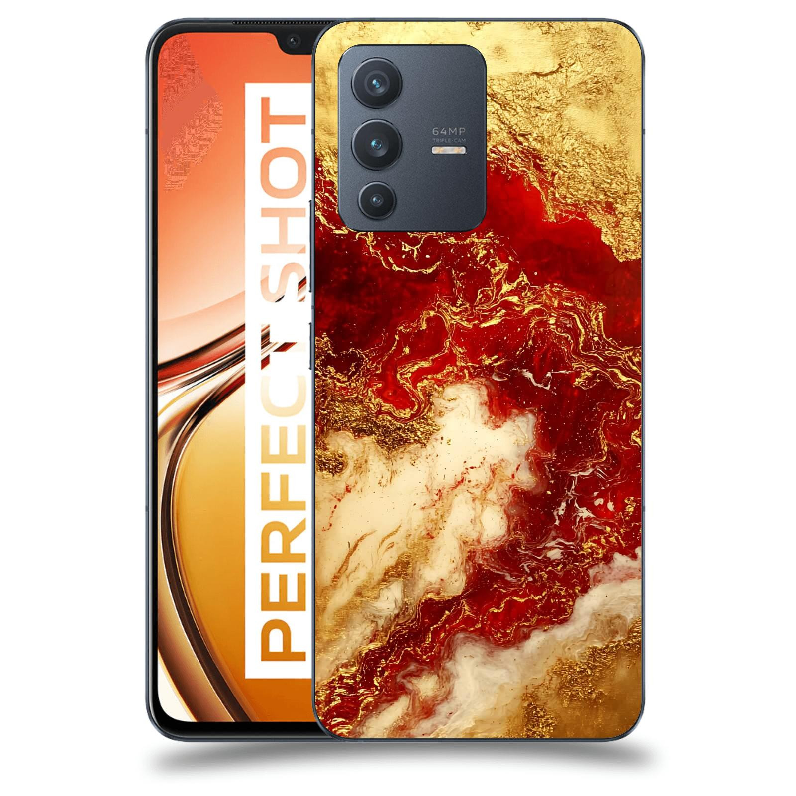 ACOVER Kryt na mobil Vivo V23 5G - Golden Blood I