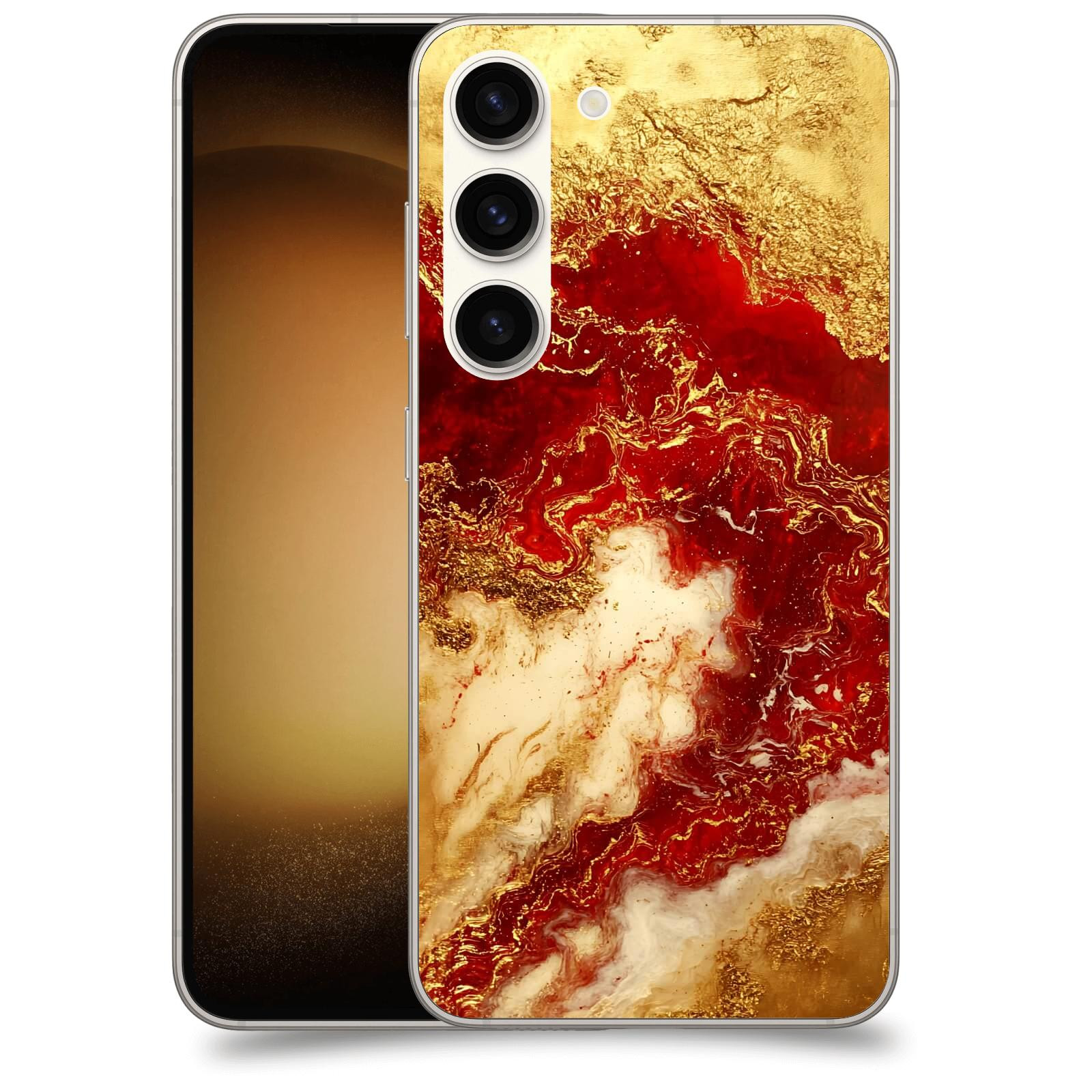 ACOVER Kryt na mobil Samsung Galaxy S23 5G - Golden Blood I
