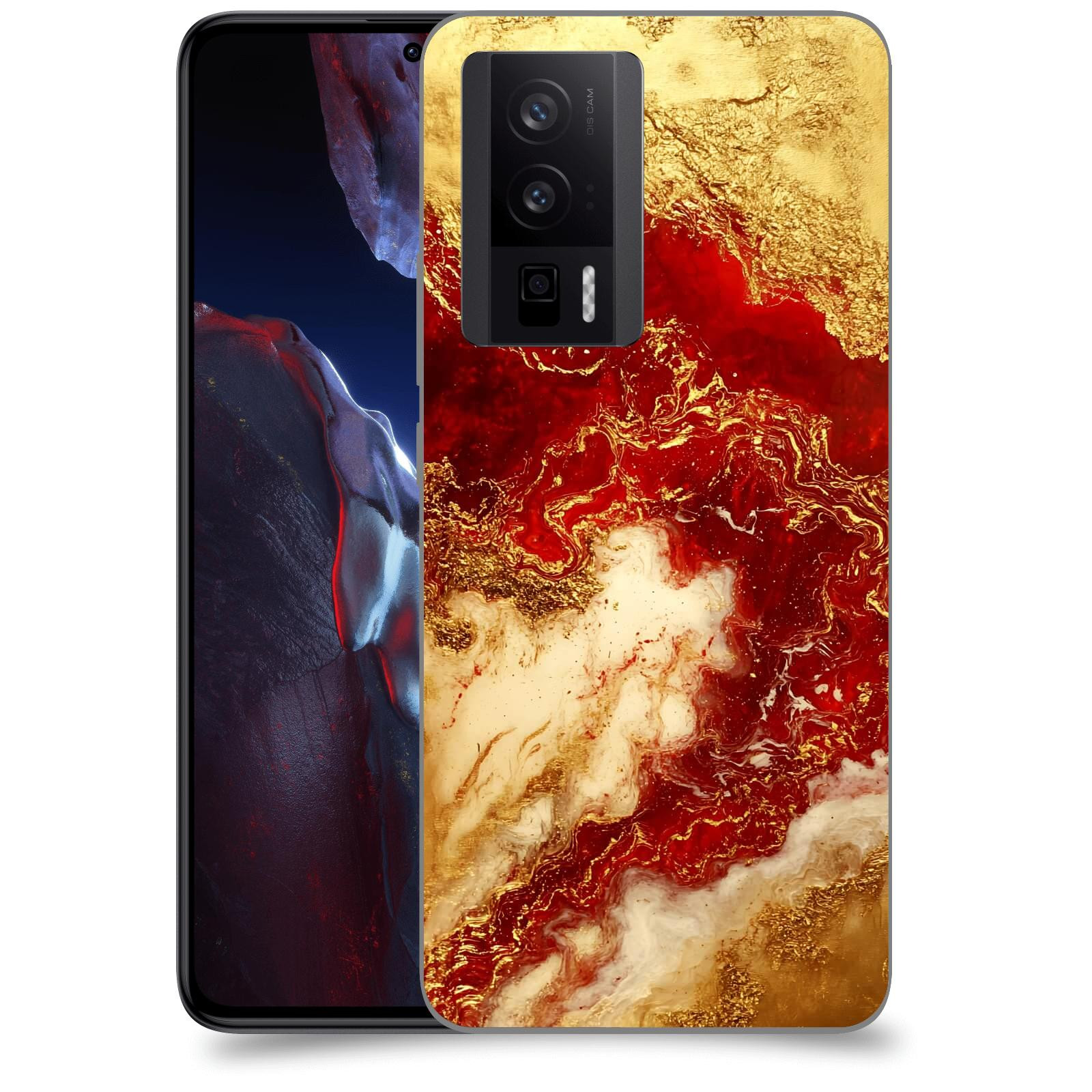 ACOVER Kryt na mobil Xiaomi Poco F5 Pro 5G - Golden Blood I