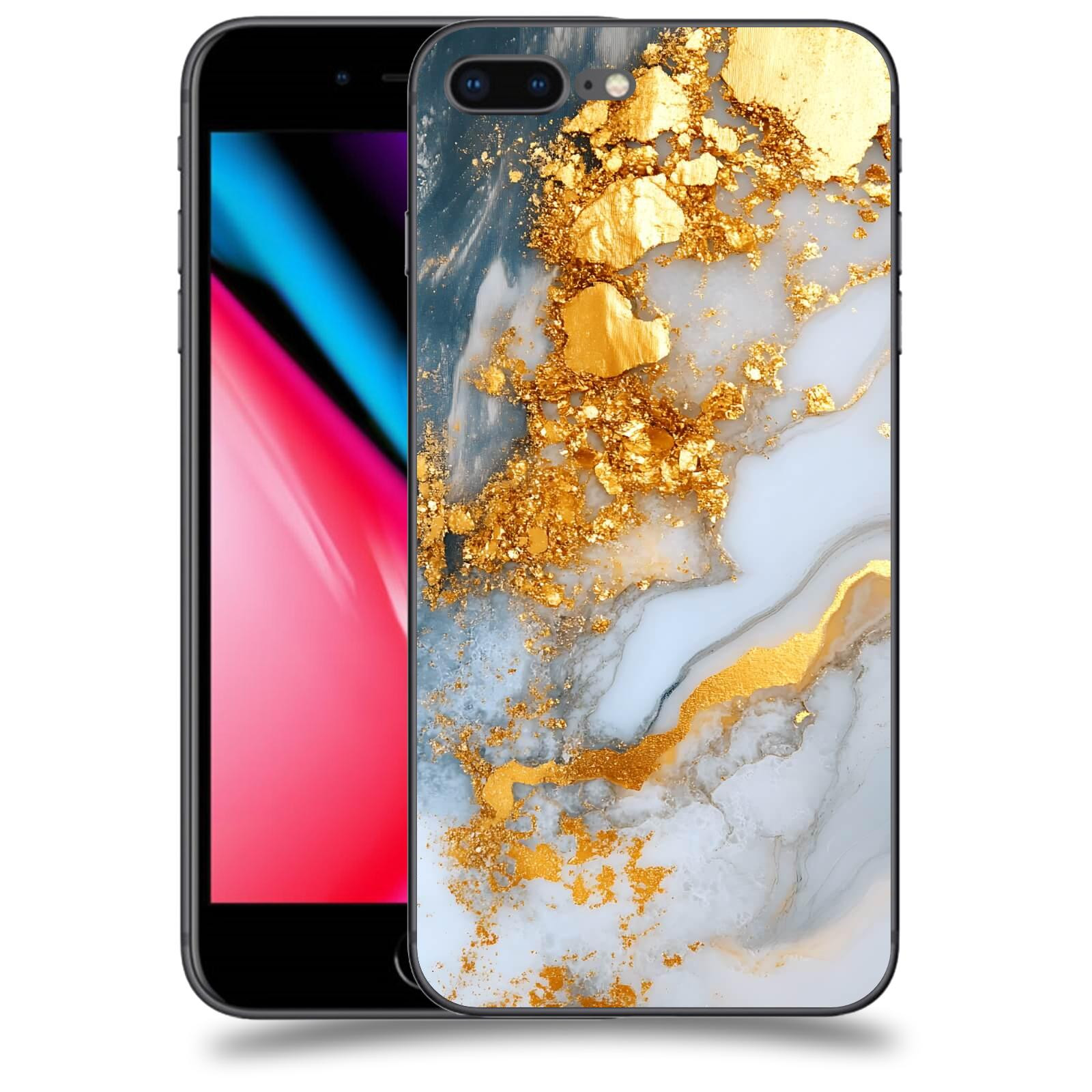 ACOVER Kryt na mobil Apple iPhone 8 Plus - Liquid Gold VII