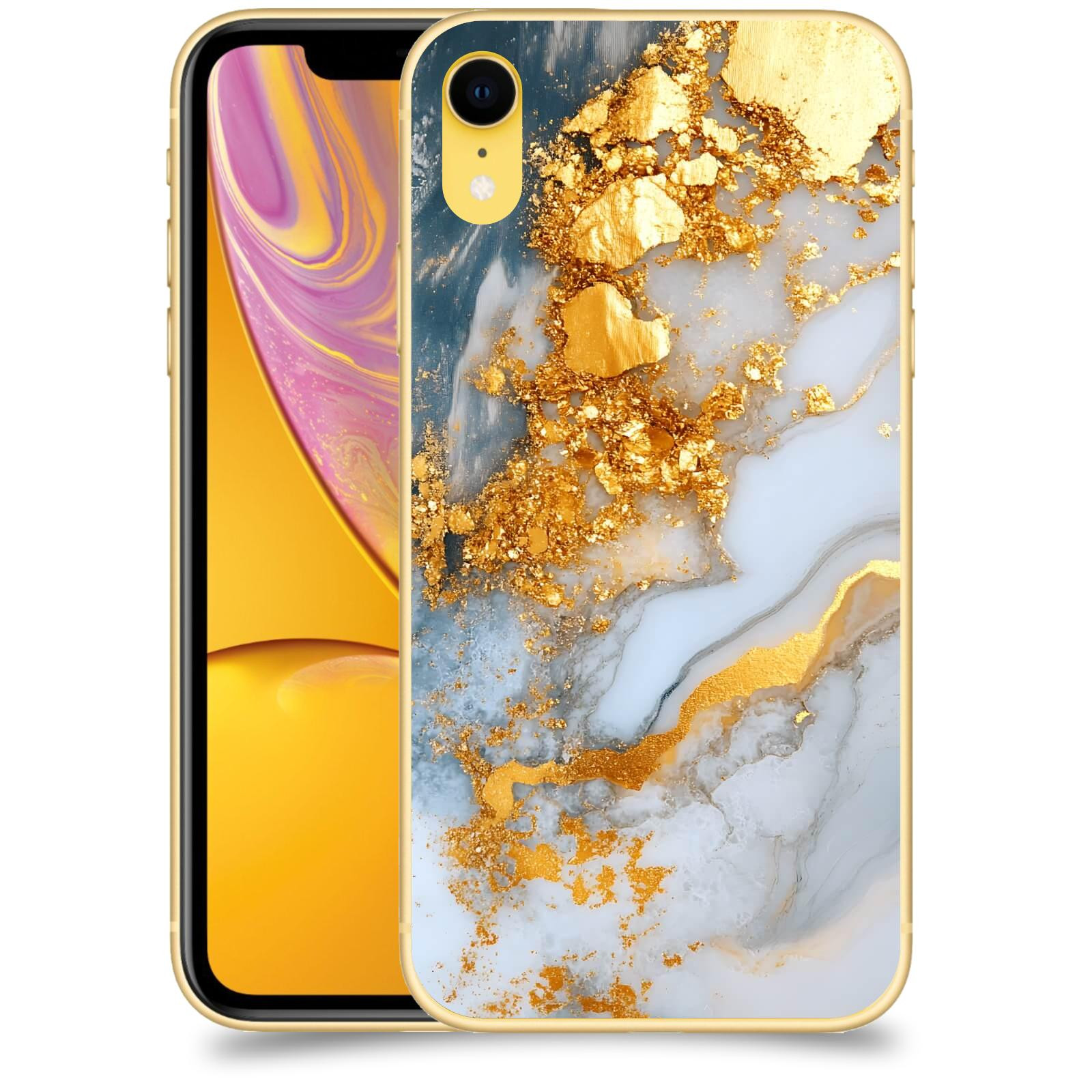 ACOVER Kryt na mobil Apple iPhone XR - Liquid Gold VII