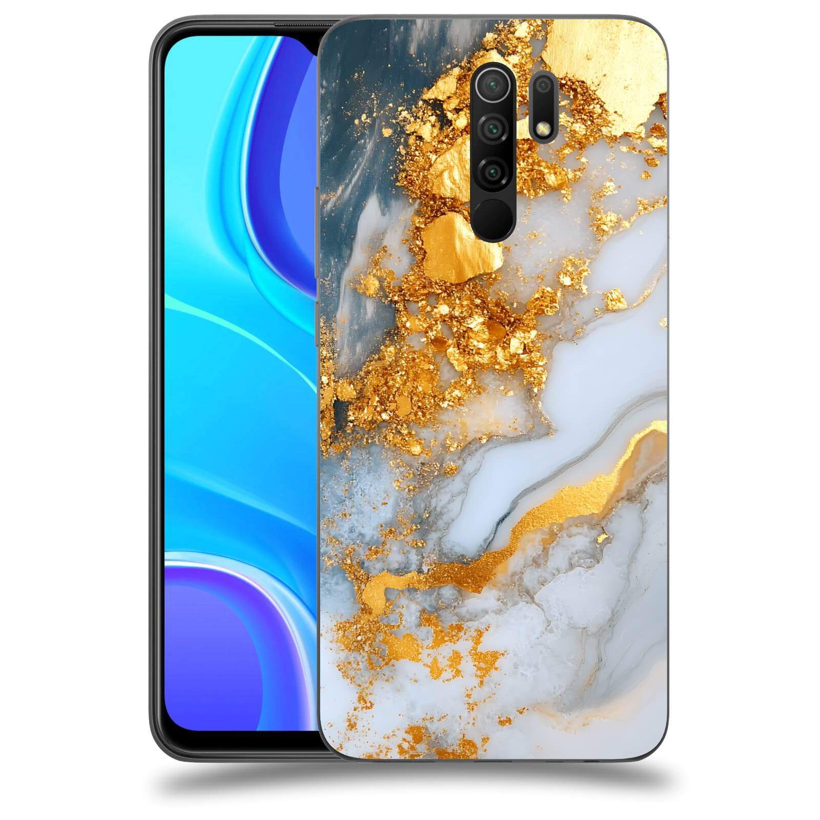 ACOVER Kryt na mobil Xiaomi Redmi 9 - Liquid Gold VII