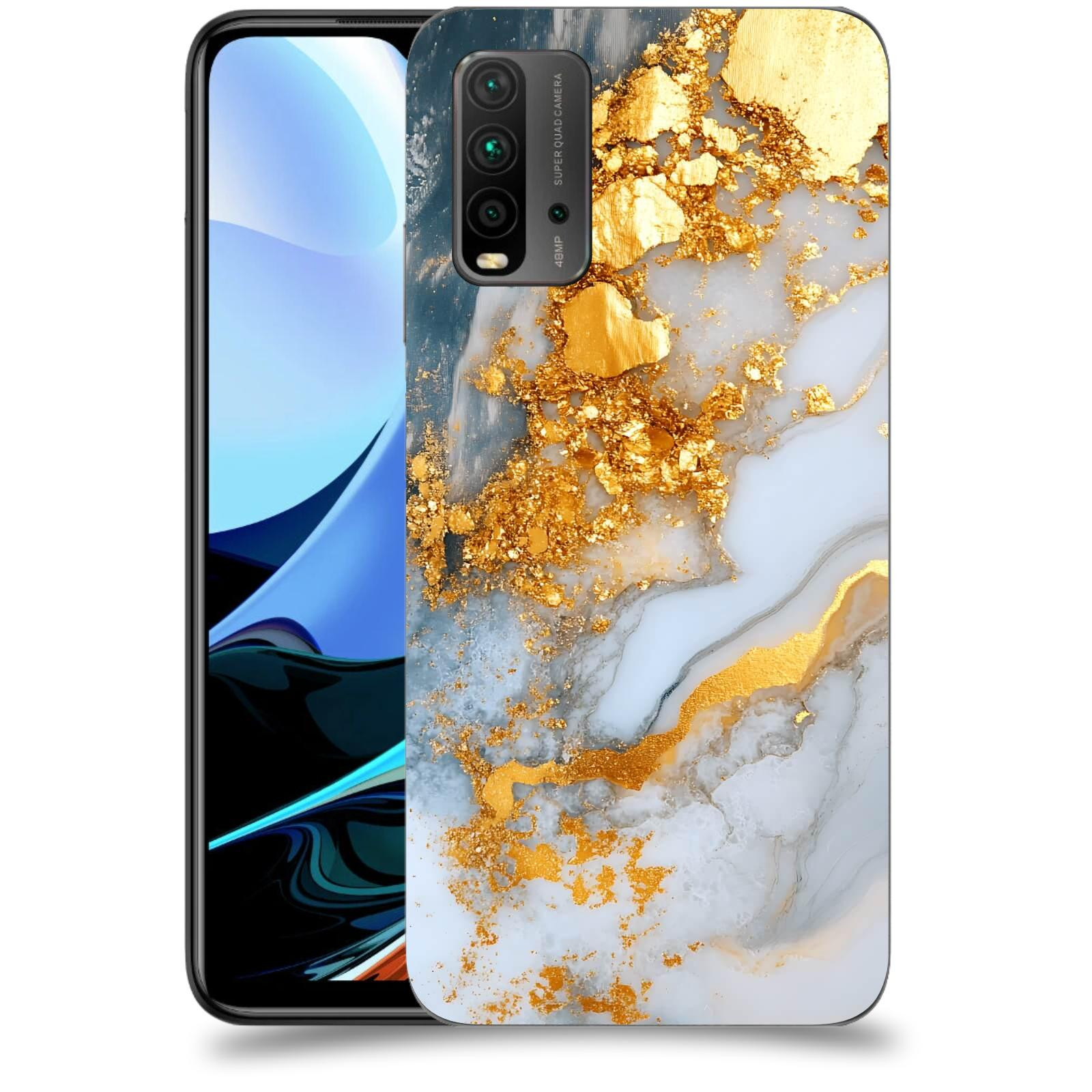 ACOVER Kryt na mobil Xiaomi Redmi 9T - Liquid Gold VII