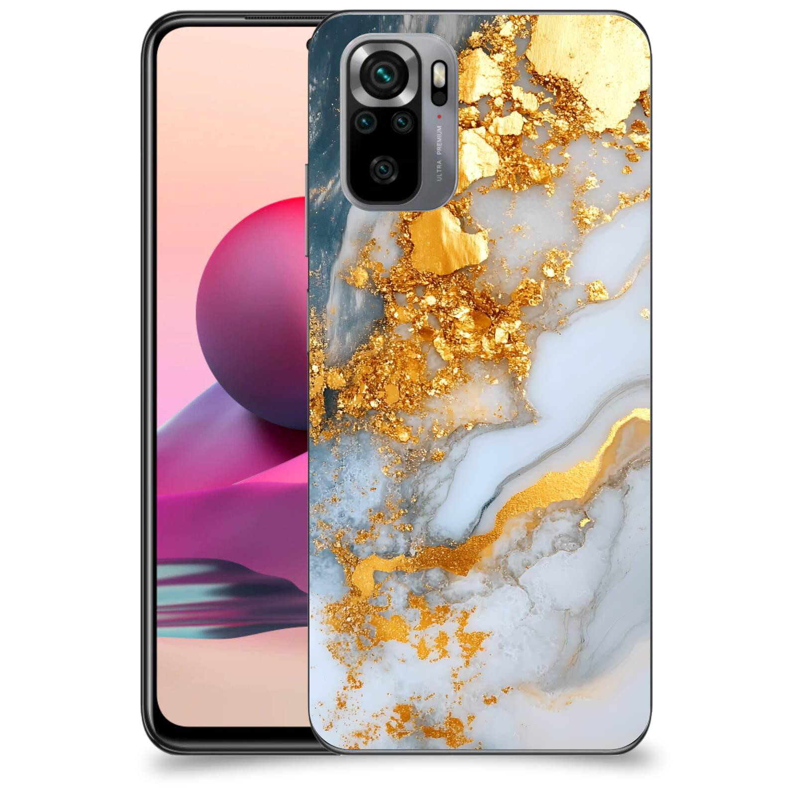 ACOVER Kryt na mobil Xiaomi Redmi Note 10S - Liquid Gold VII