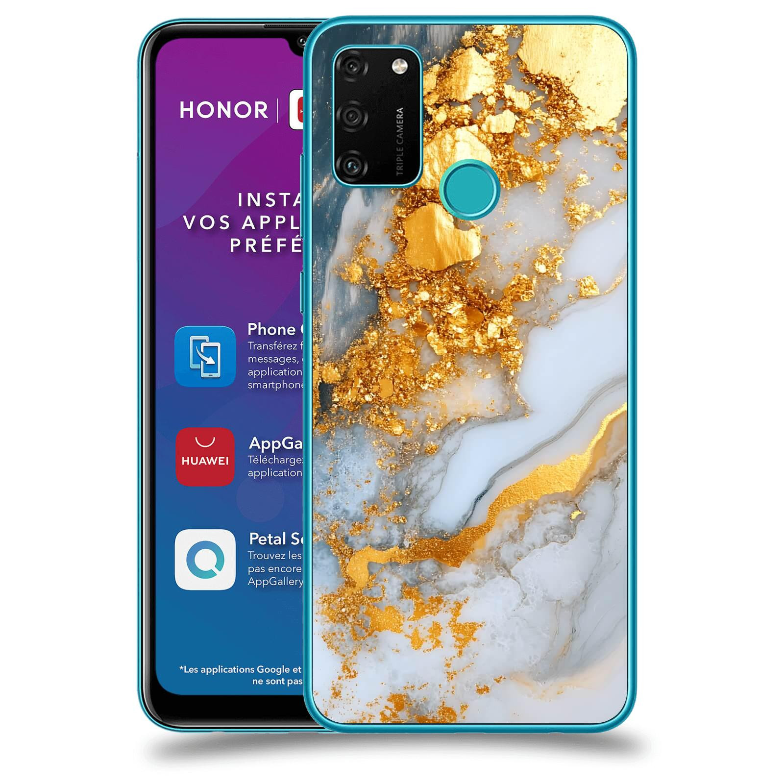ACOVER Kryt na mobil Honor 9A - Liquid Gold VII