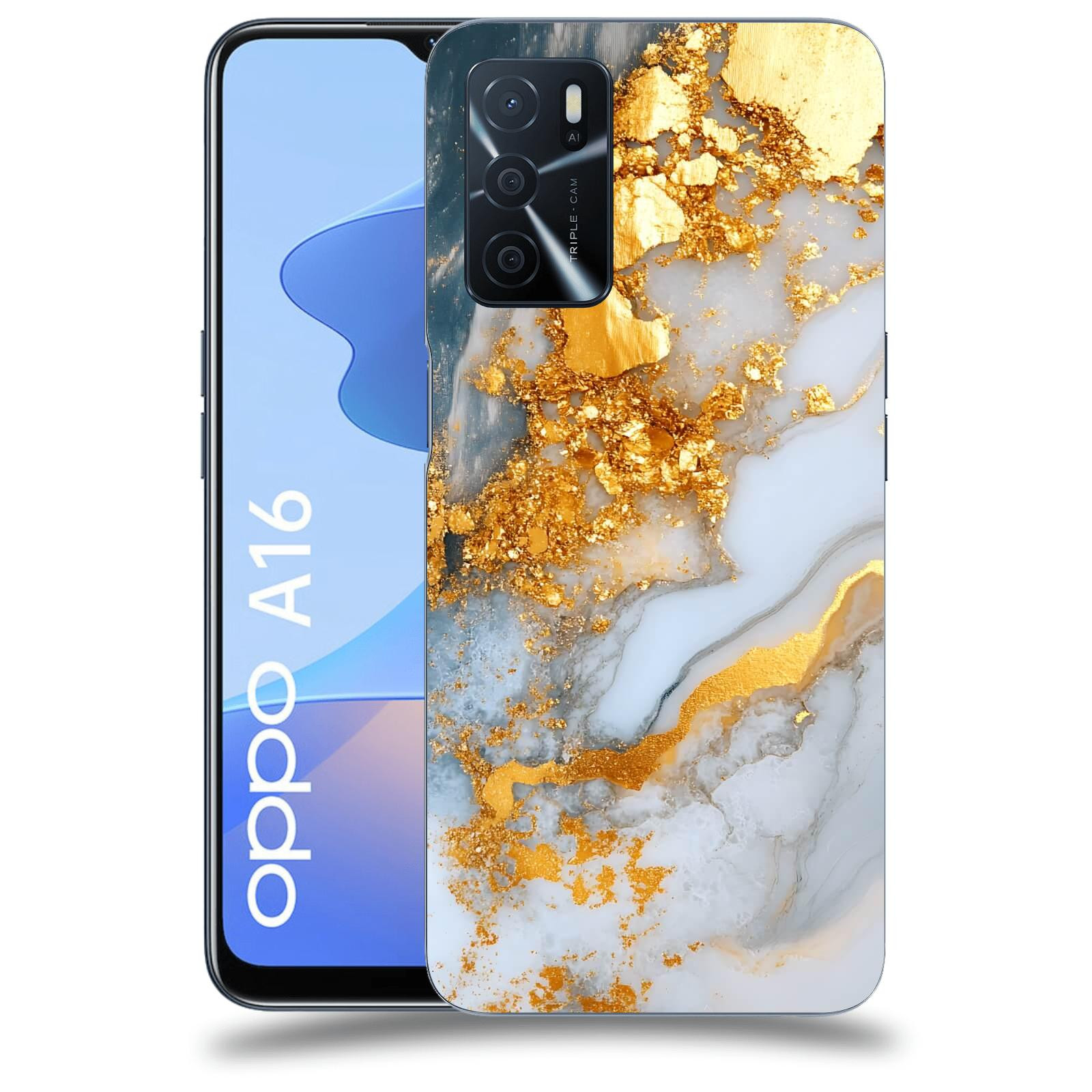 ACOVER Kryt na mobil OPPO A16 - Liquid Gold VII