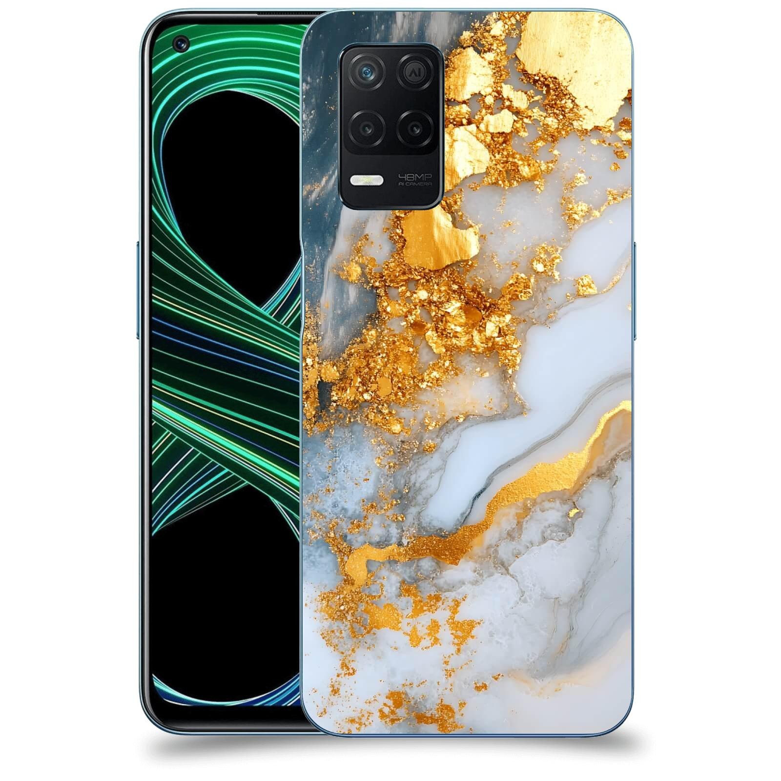 ACOVER Kryt na mobil Realme 8 5G - Liquid Gold VII