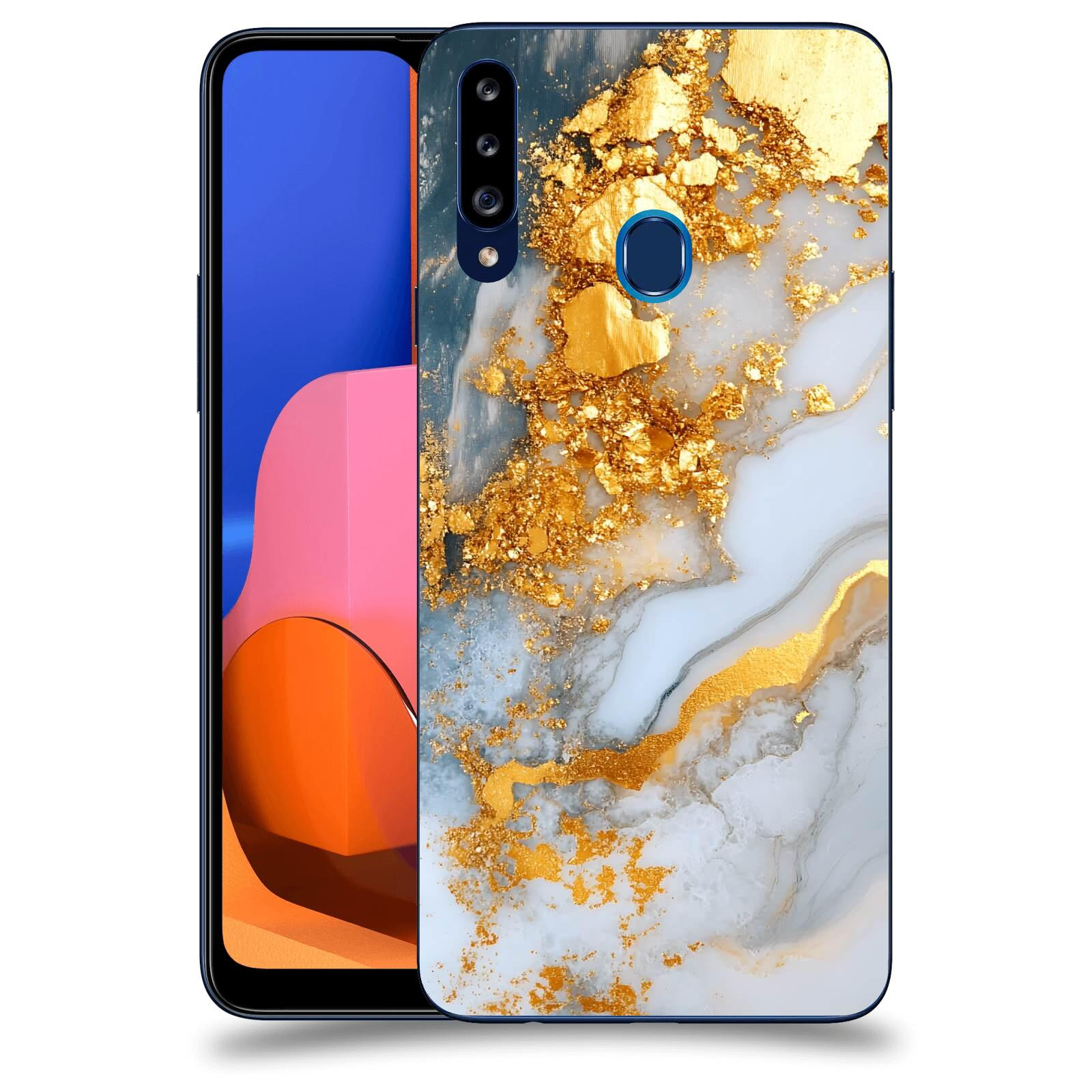 ACOVER Kryt na mobil Samsung Galaxy A20s - Liquid Gold VII