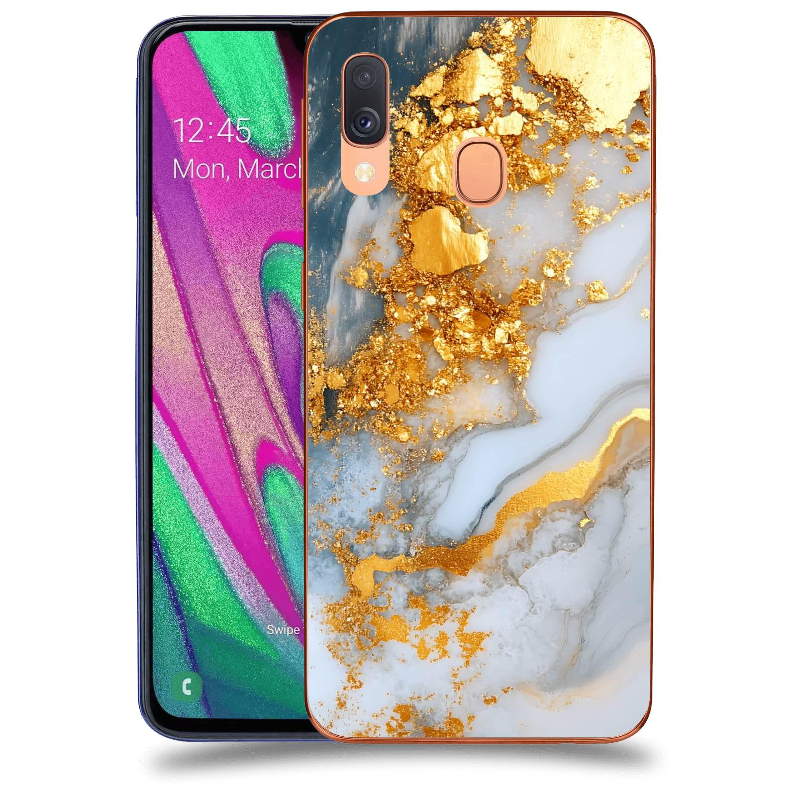 ACOVER Kryt na mobil Samsung Galaxy A40 A405F - Liquid Gold VII