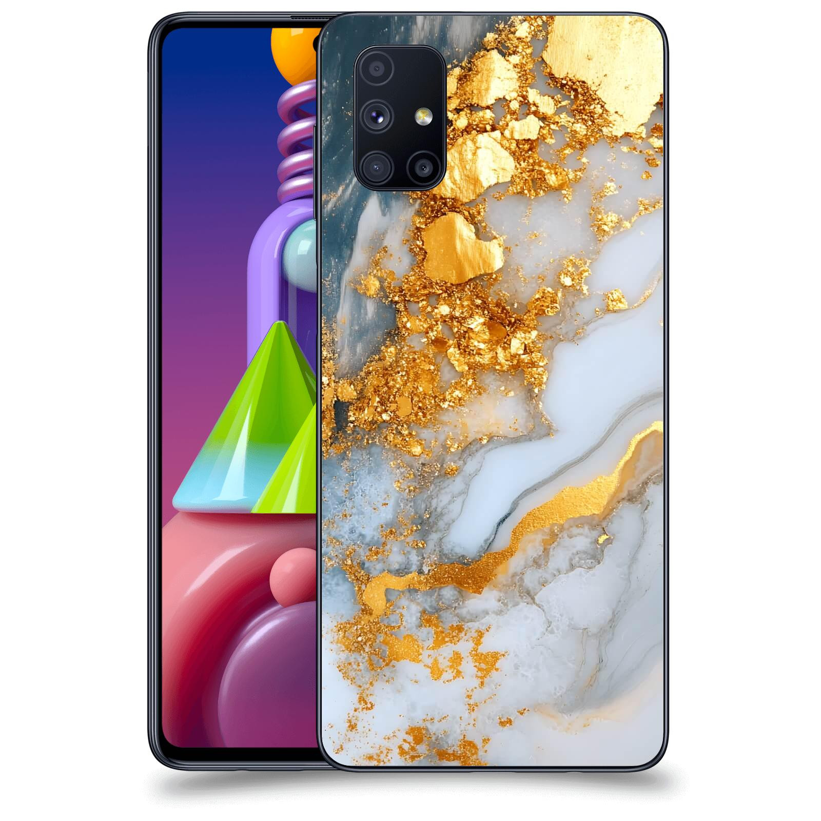 ACOVER Kryt na mobil Samsung Galaxy M51 M515F - Liquid Gold VII