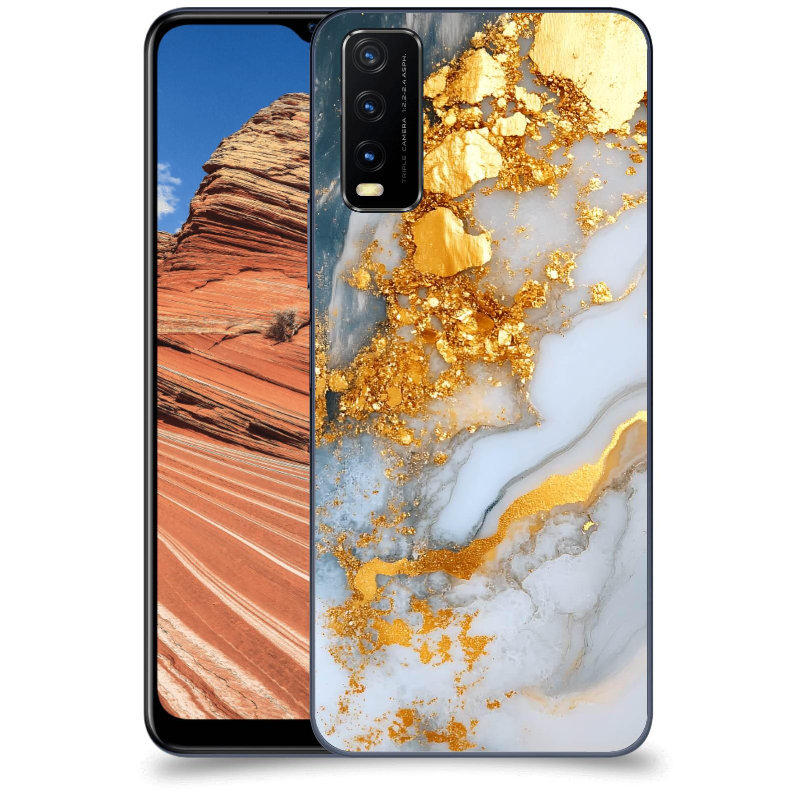 ACOVER Kryt na mobil Vivo Y20s - Liquid Gold VII