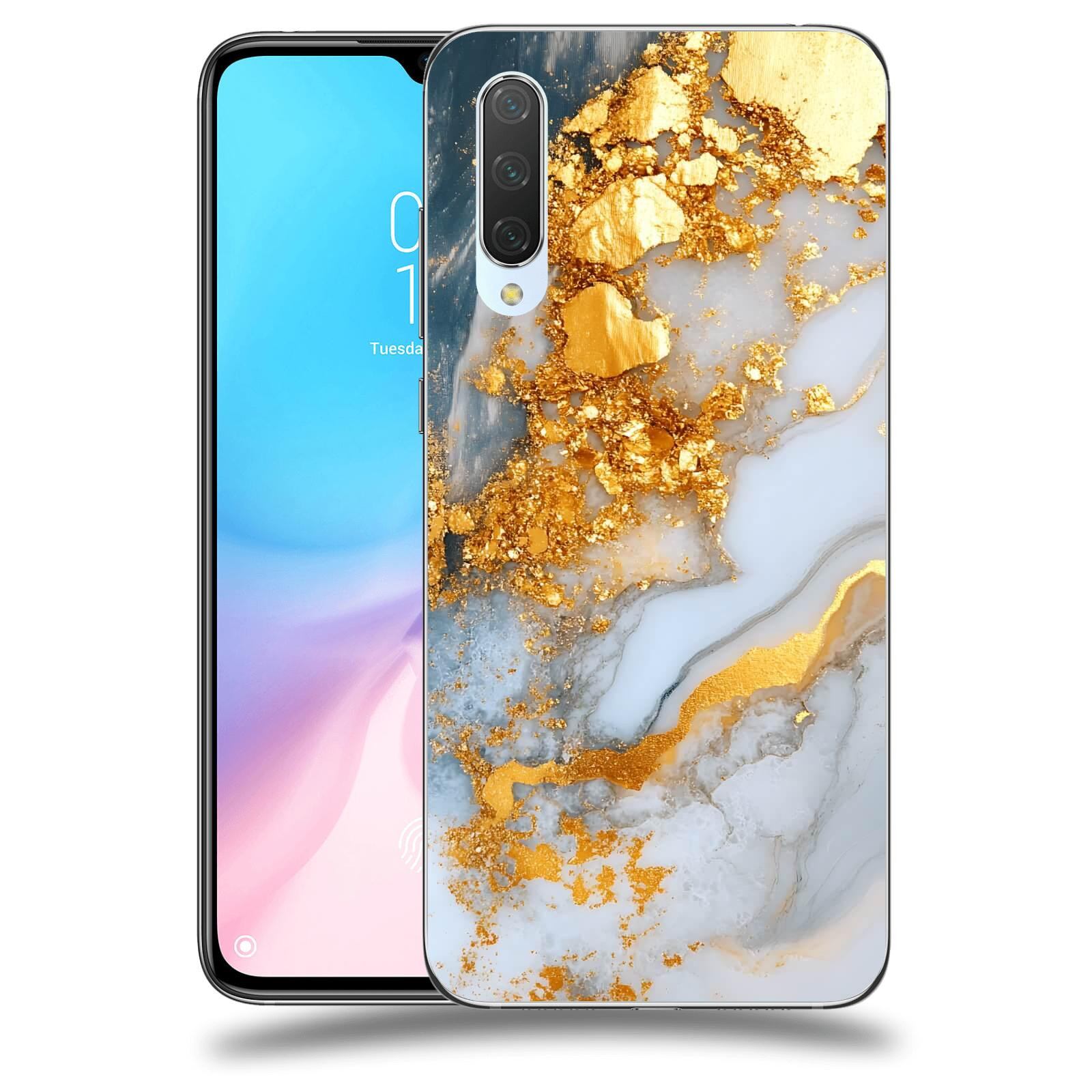 ACOVER Kryt na mobil Xiaomi Mi 9 Lite - Liquid Gold VII