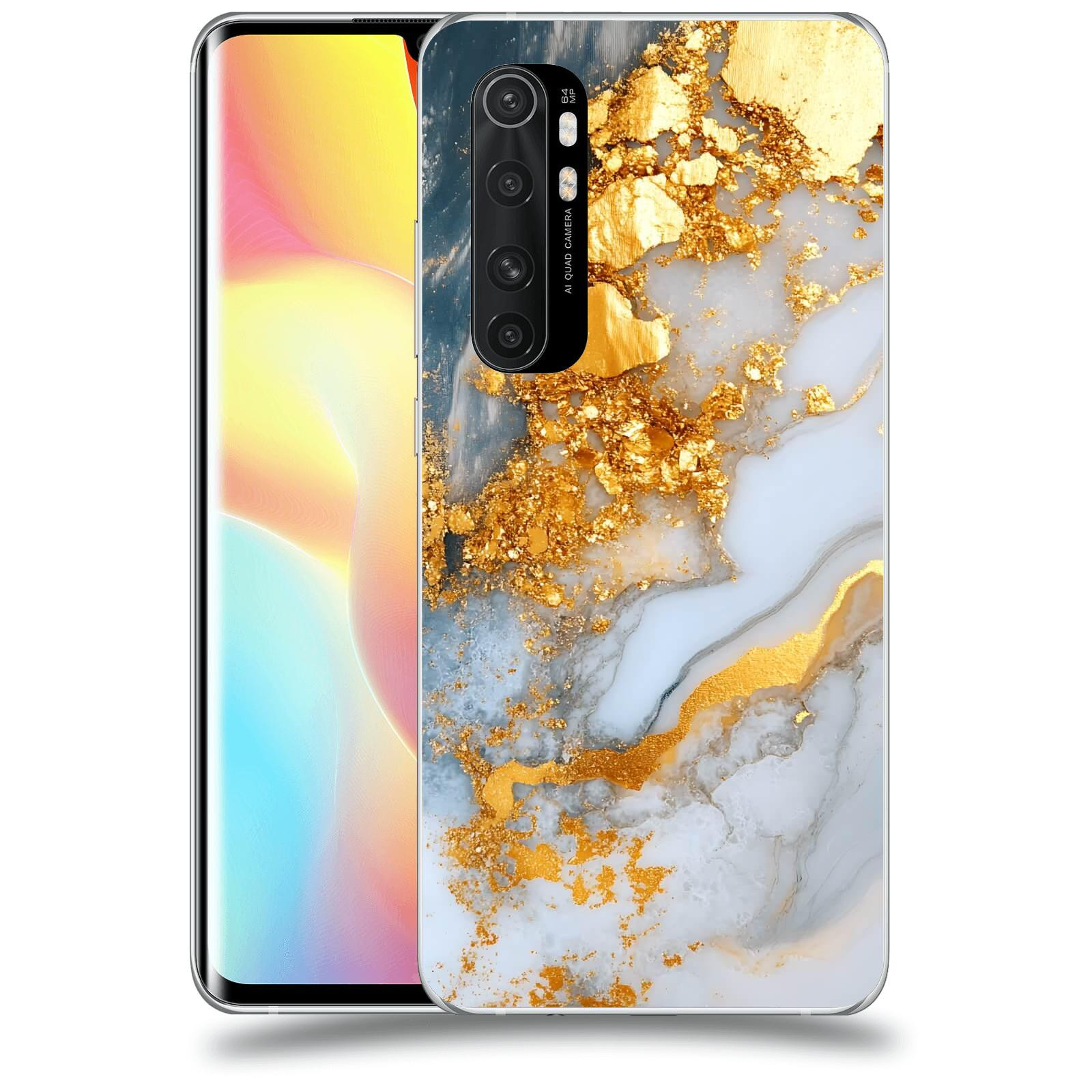 ACOVER Kryt na mobil Xiaomi Mi Note 10 Lite - Liquid Gold VII