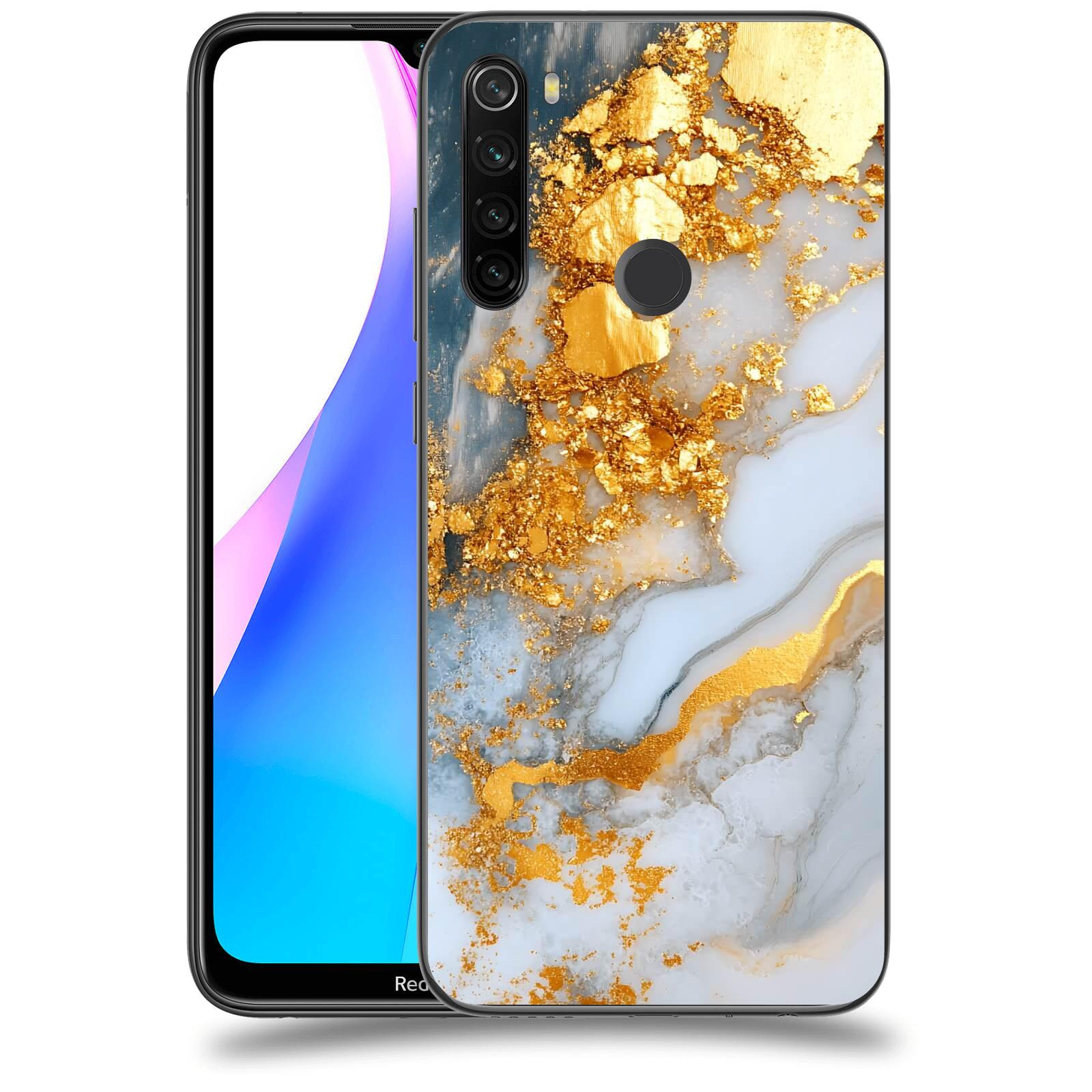 ACOVER Kryt na mobil Xiaomi Redmi Note 8T - Liquid Gold VII