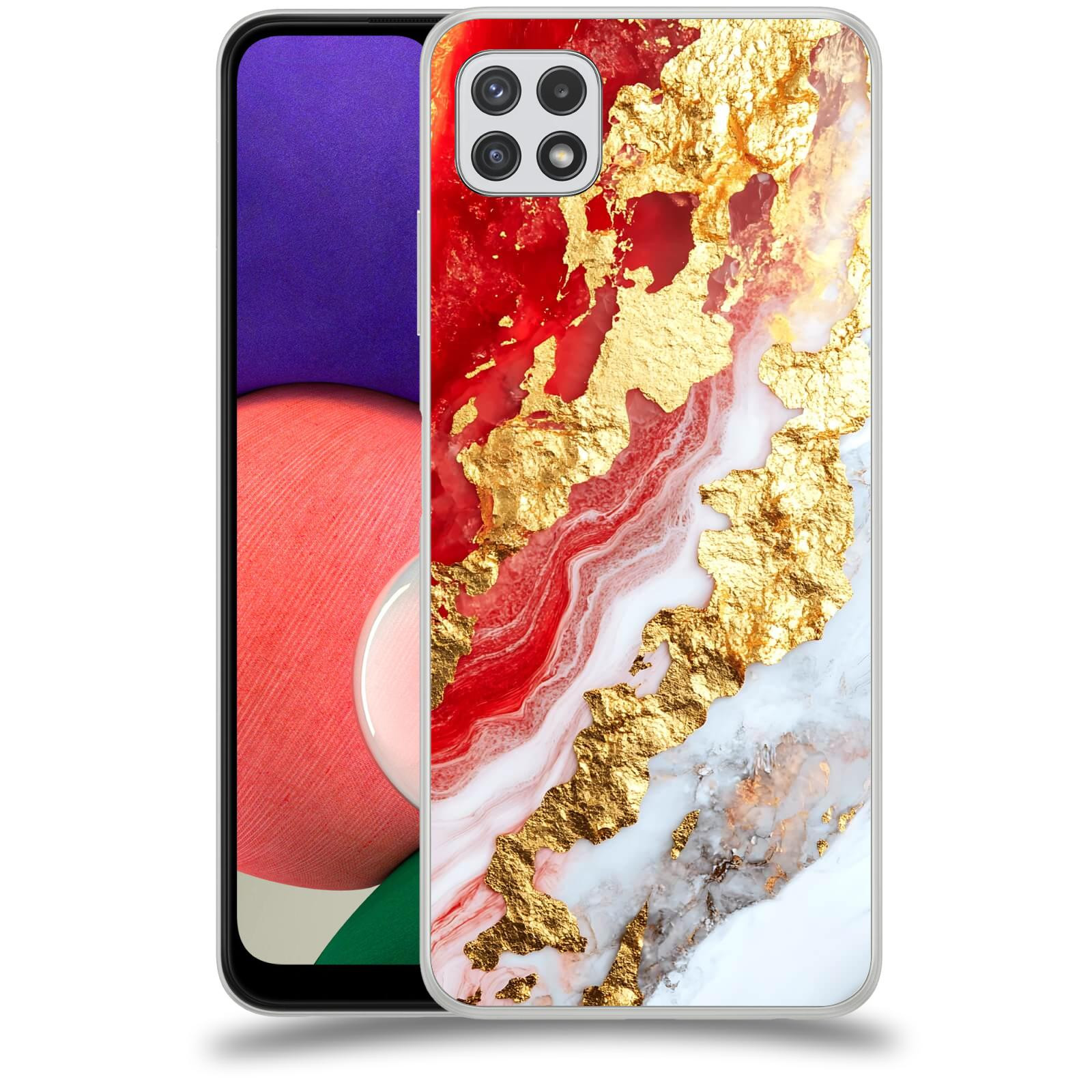 ACOVER Kryt na mobil Samsung Galaxy A22 A225F - Golden Blood II