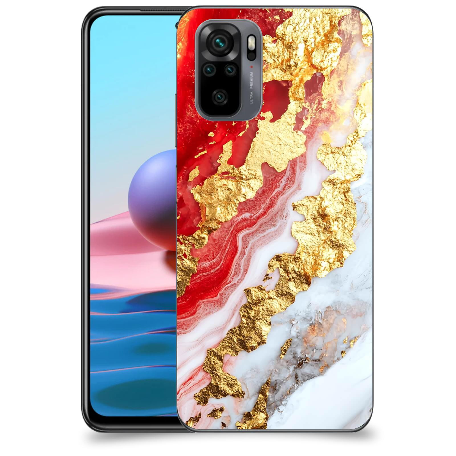 ACOVER Kryt na mobil Xiaomi Redmi Note 10 - Golden Blood II