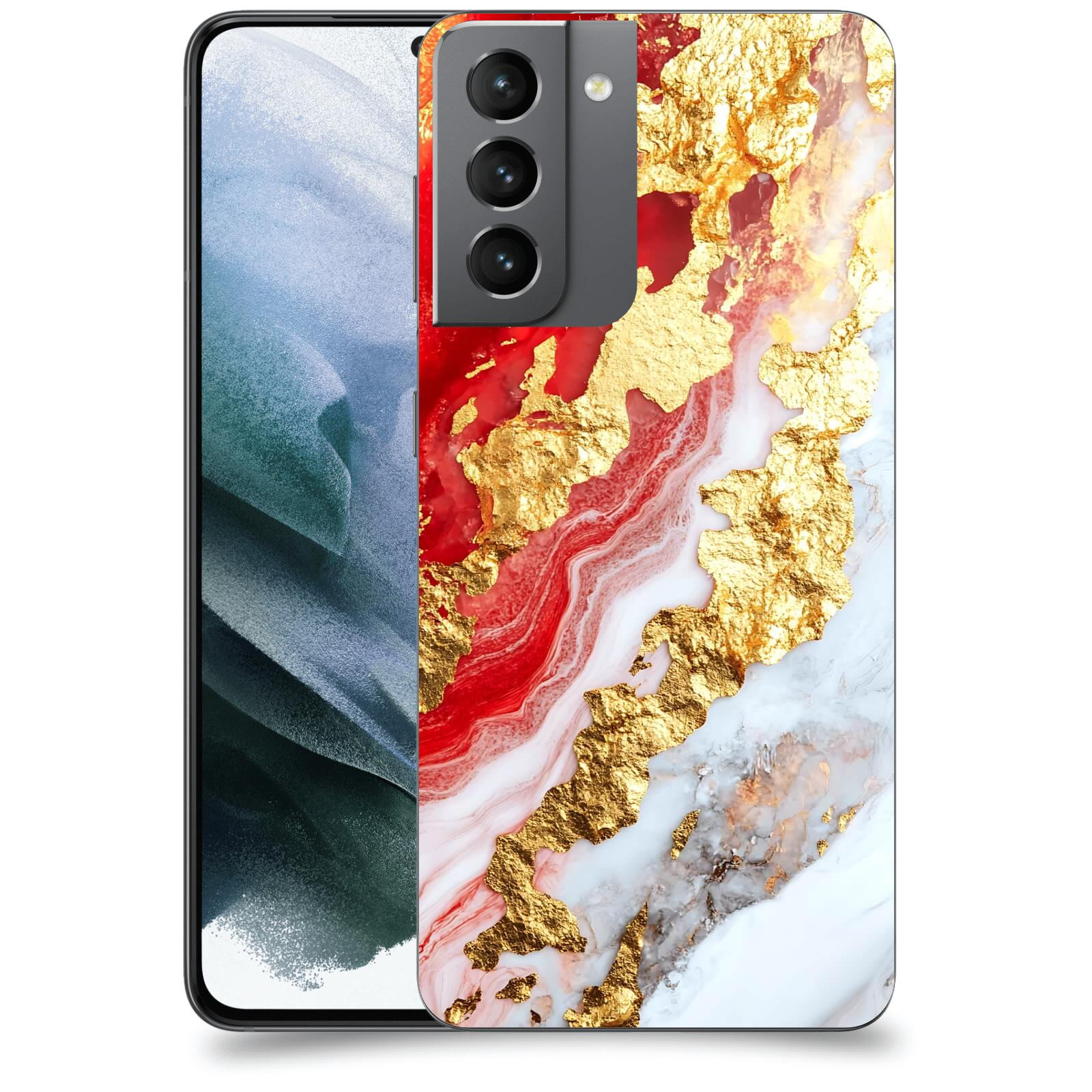 ACOVER Kryt na mobil Samsung Galaxy S21 G991B - Golden Blood II