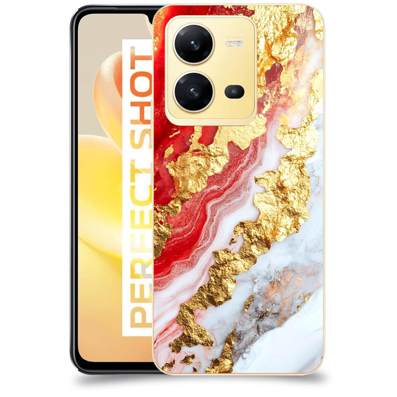 ACOVER Kryt na mobil Vivo X80 Lite - Golden Blood II