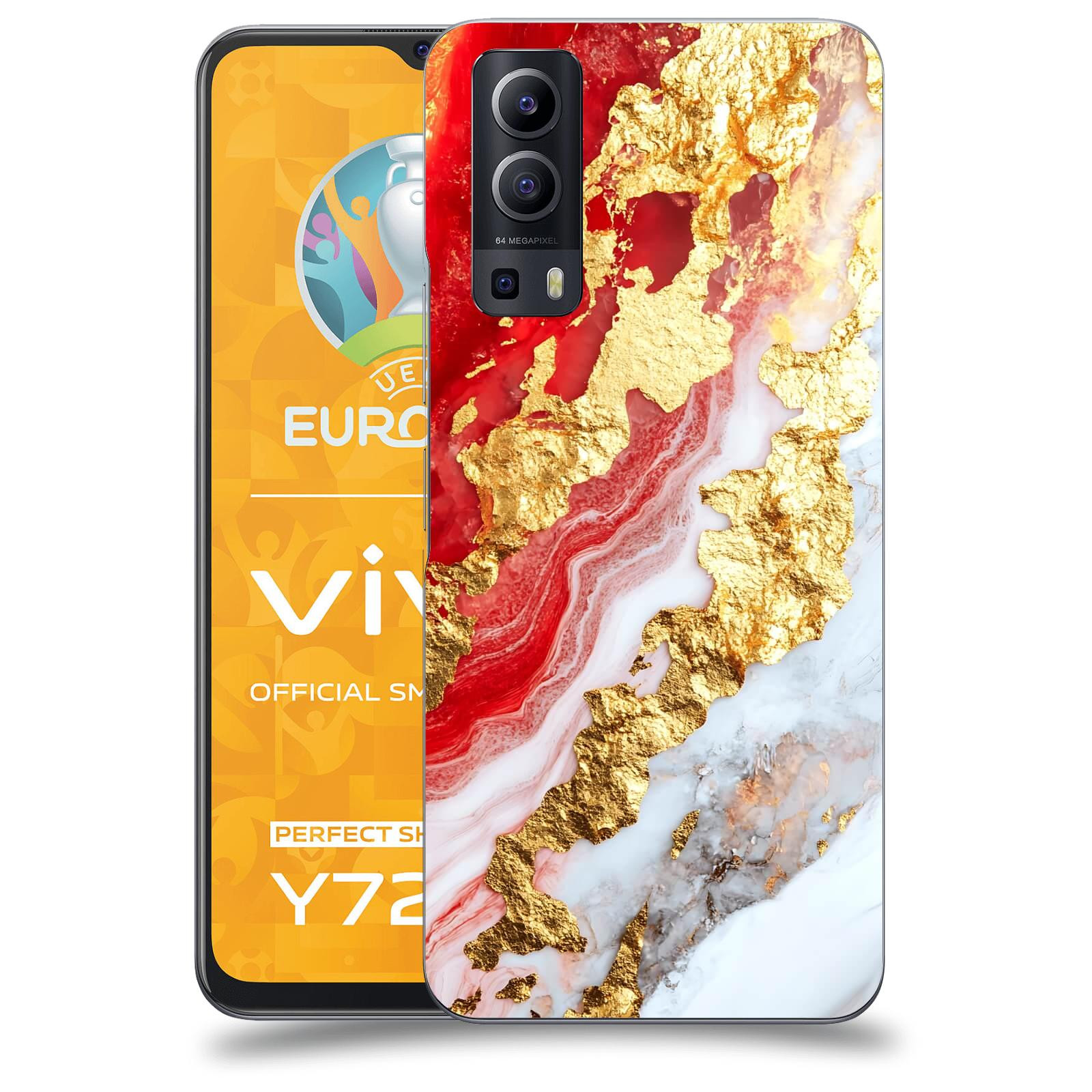 ACOVER Kryt na mobil Vivo Y72 5G - Golden Blood II