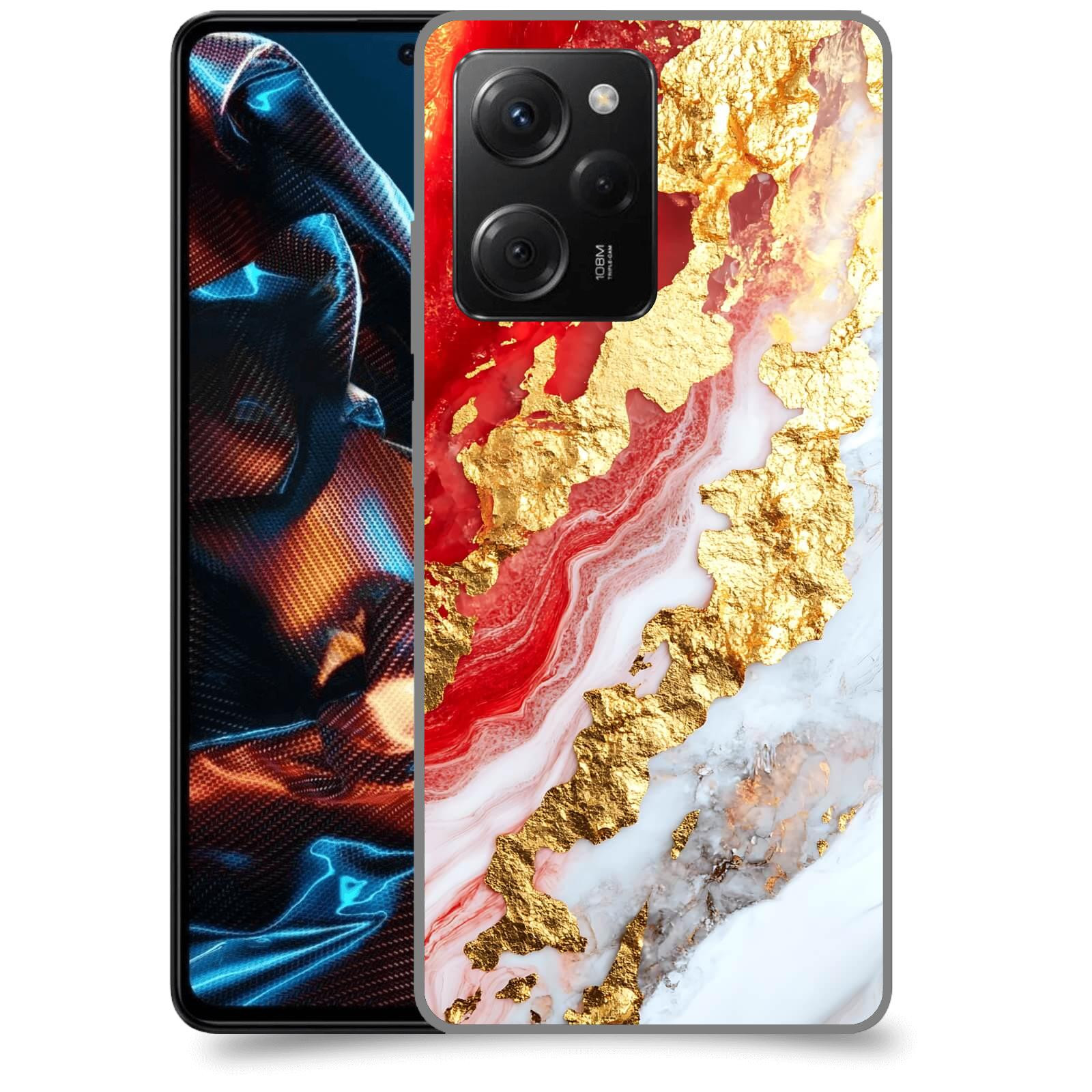 ACOVER Kryt na mobil Xiaomi Poco X5 Pro - Golden Blood II