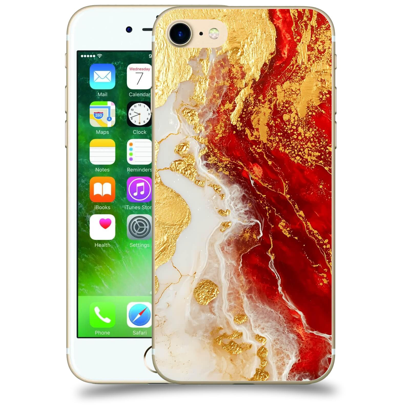 ACOVER Kryt na mobil Apple iPhone 7 - Golden Blood III
