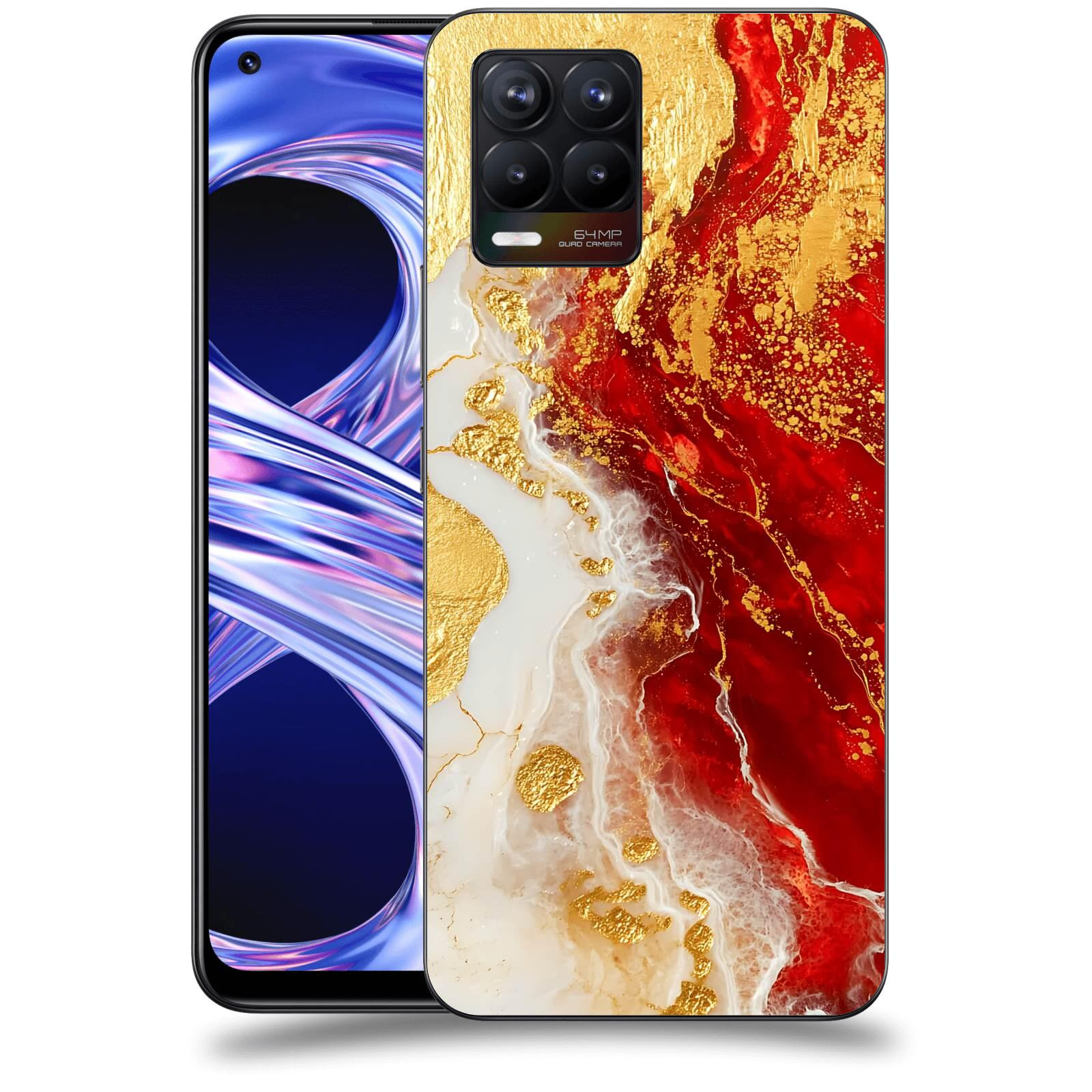 ACOVER Kryt na mobil Realme 8 - Golden Blood III