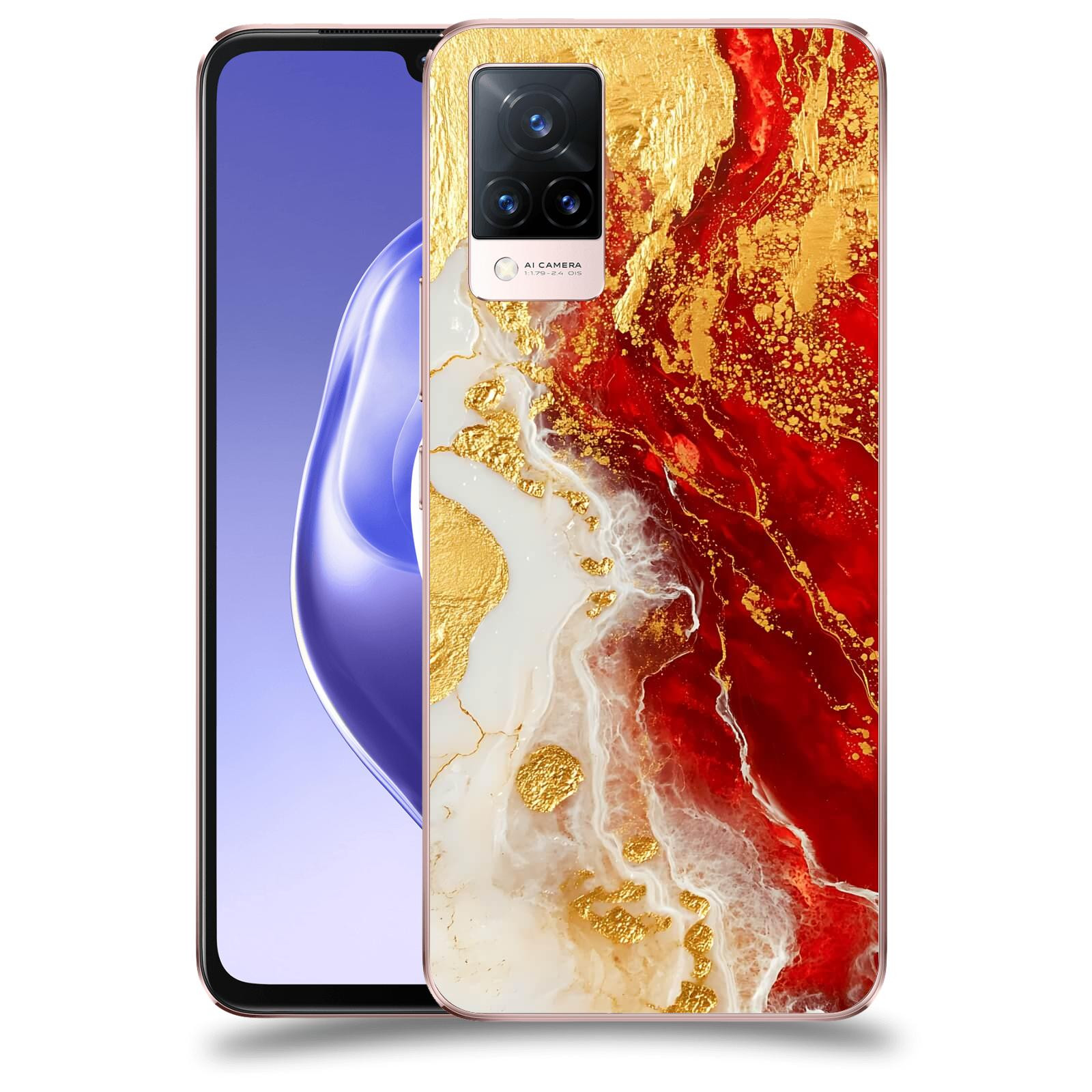 ACOVER Kryt na mobil Vivo V21 5G - Golden Blood III