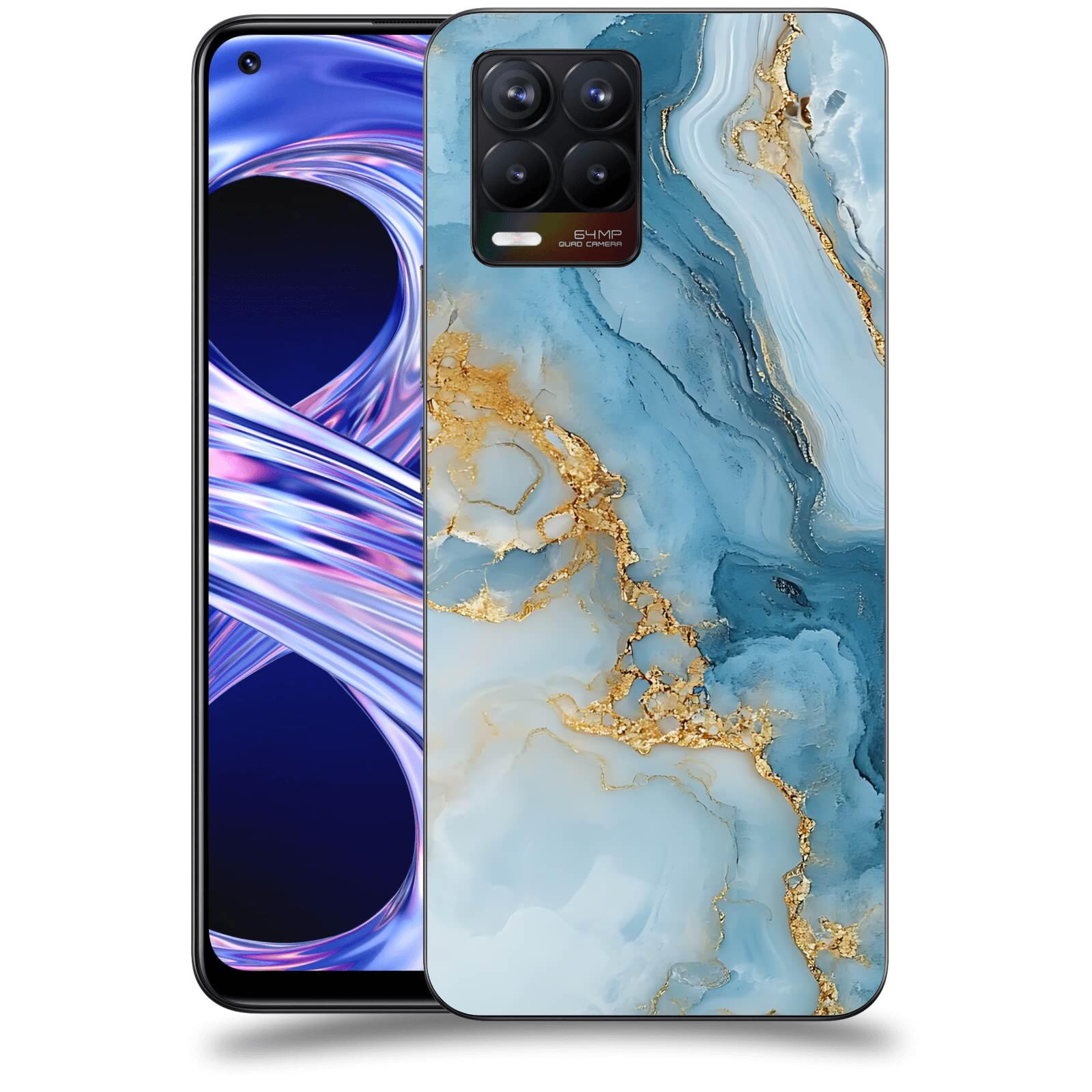 ACOVER Kryt na mobil Realme 8 - Ice Marble II