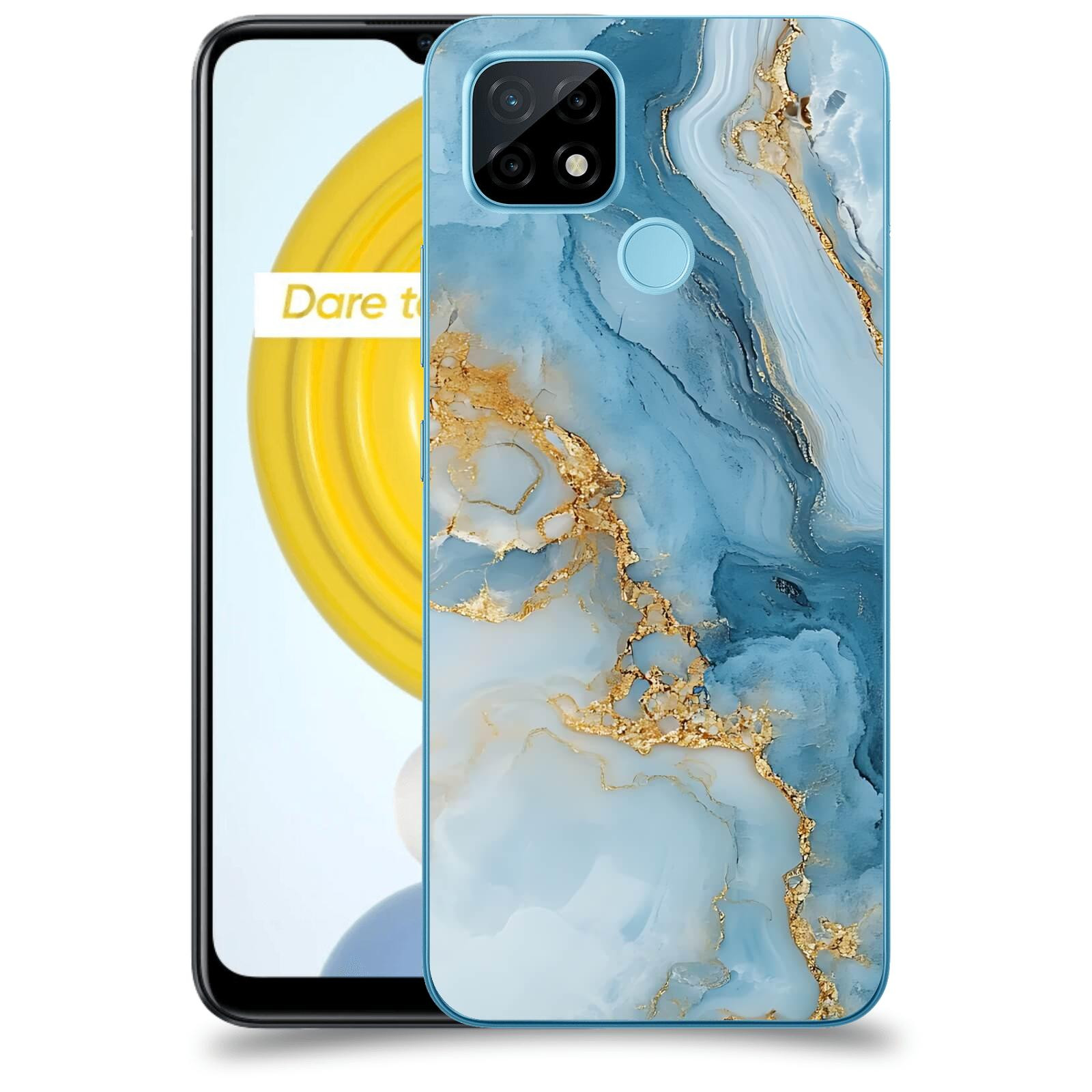 ACOVER Kryt na mobil Realme C21 - Ice Marble II