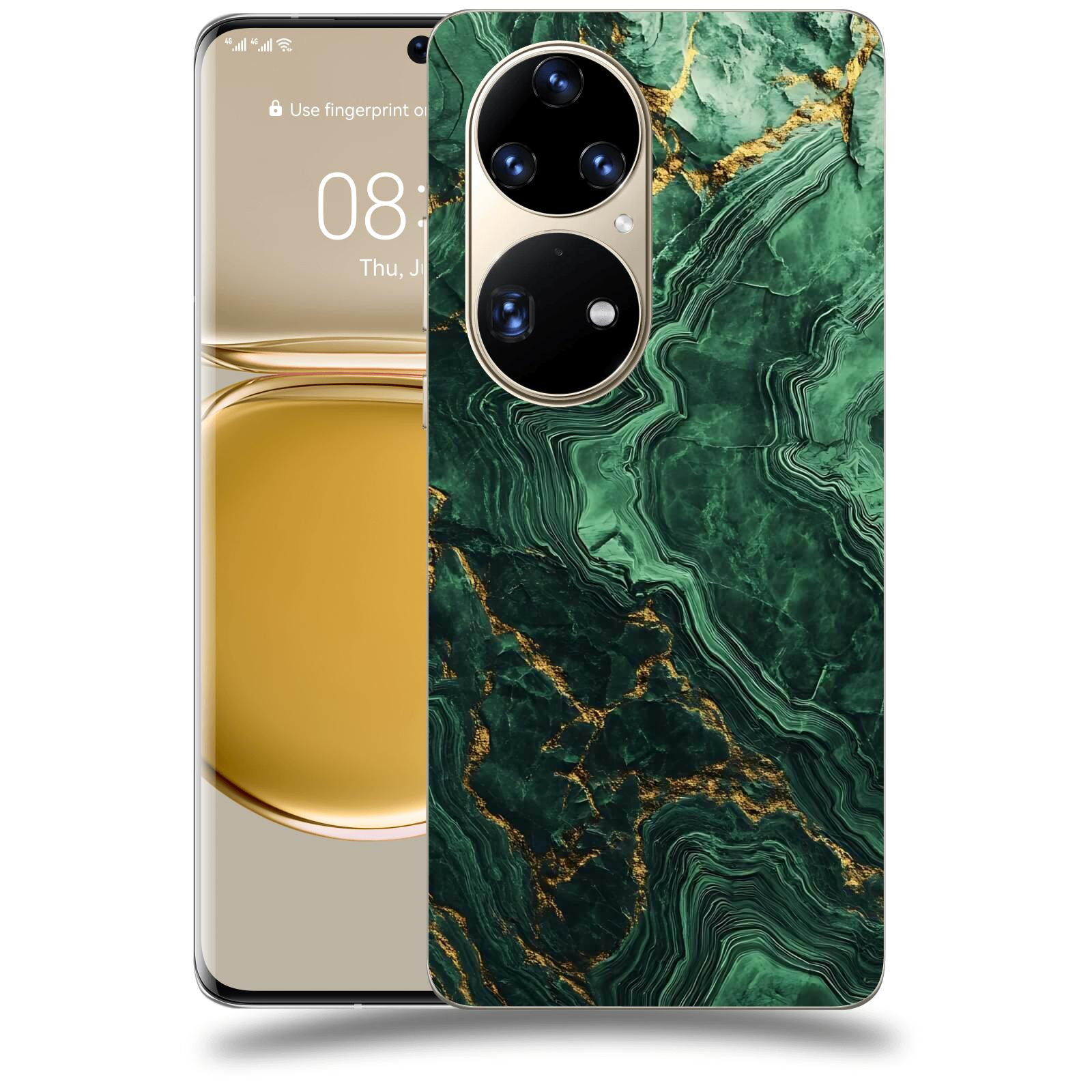 ACOVER Kryt na mobil Huawei P50 - Golden Moss I