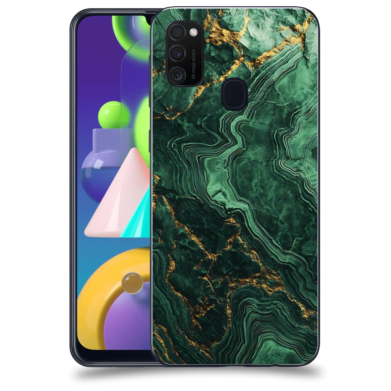 ACOVER Kryt na mobil Samsung Galaxy M21 M215F - Golden Moss I